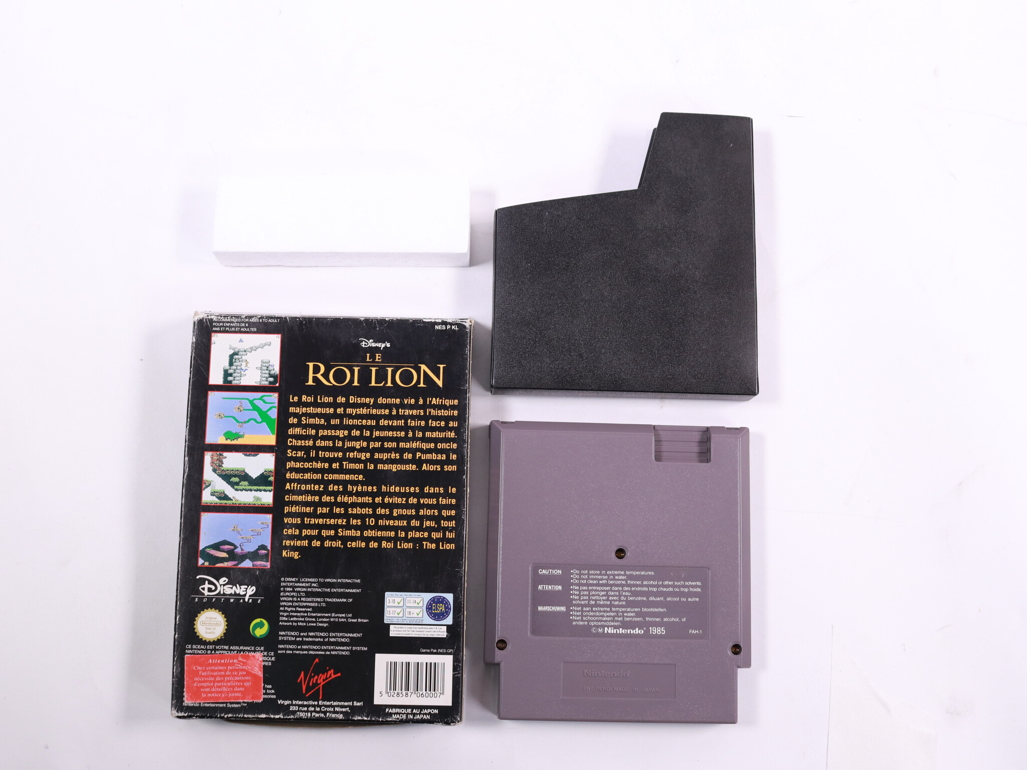 NES - Le Roi Lion / Lion King - Boxed - Virgin Interactive - productfoto 2