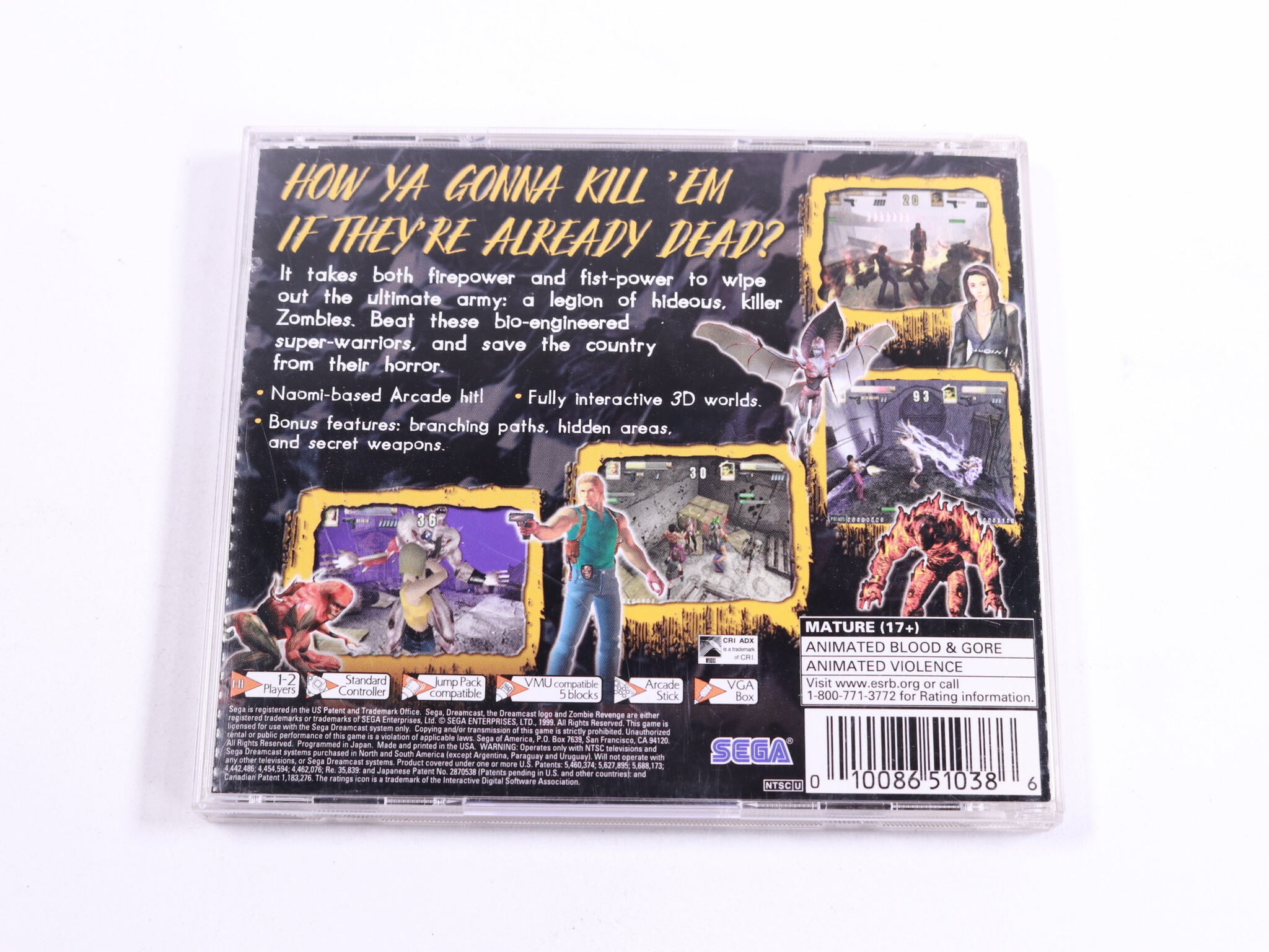 Dreamcast - Zombie Revenge - Sega - productfoto 3