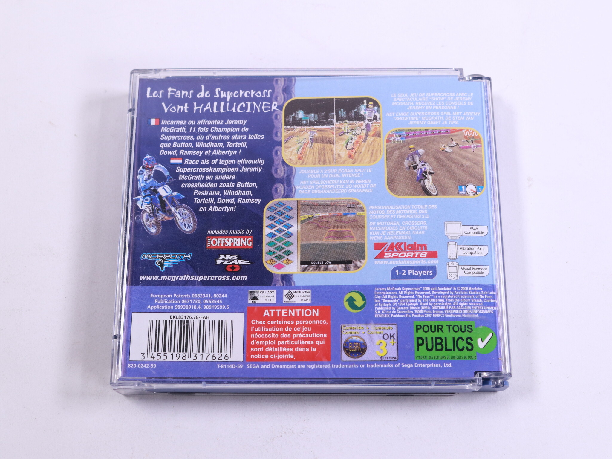 Dreamcast - Jeremy McGrath Supercross 2000 - Acclaim Studios Salt Lake City - productfoto 3