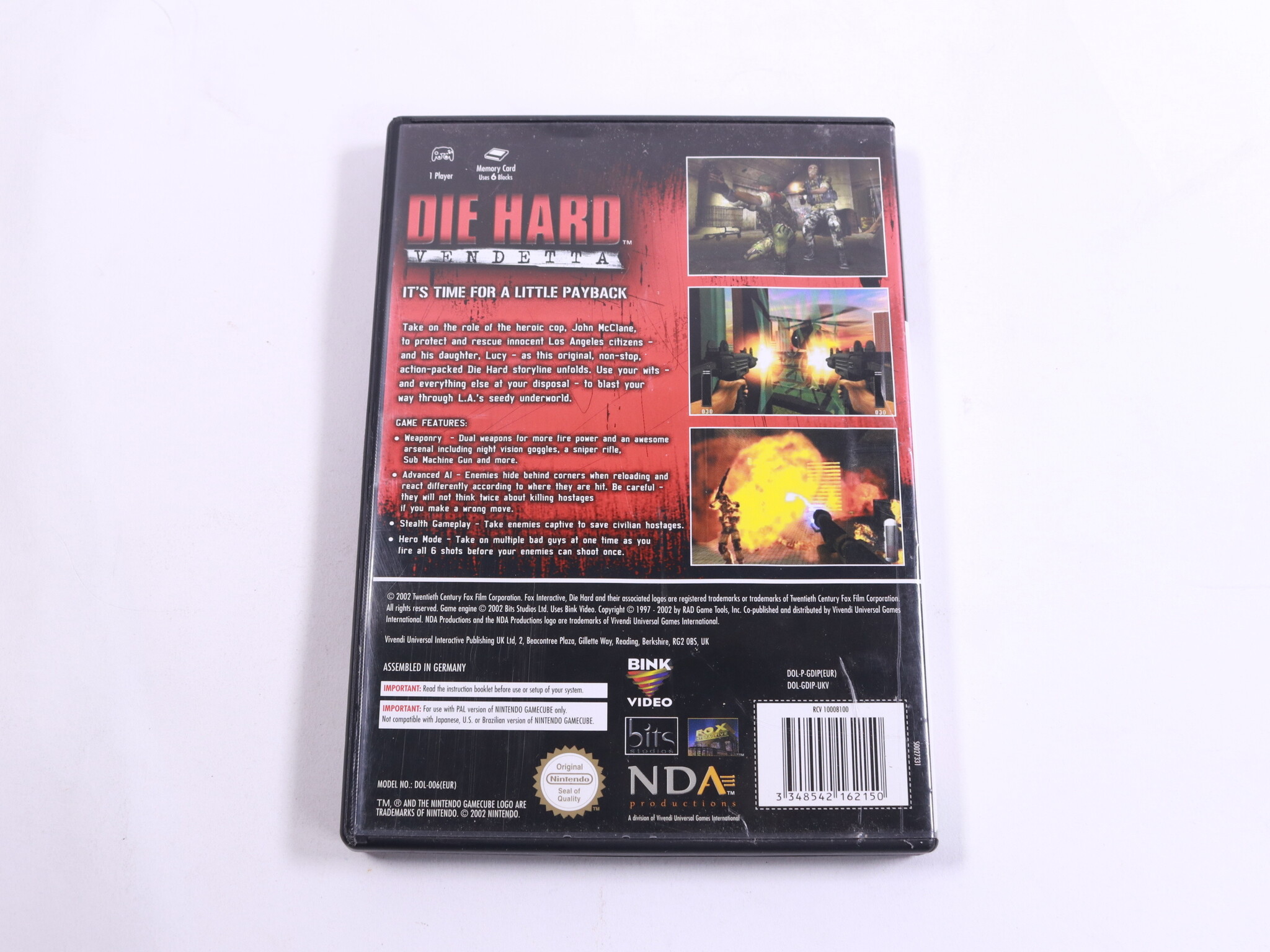 GameCube - Die Hard Vendetta - Nintendo - productfoto 2