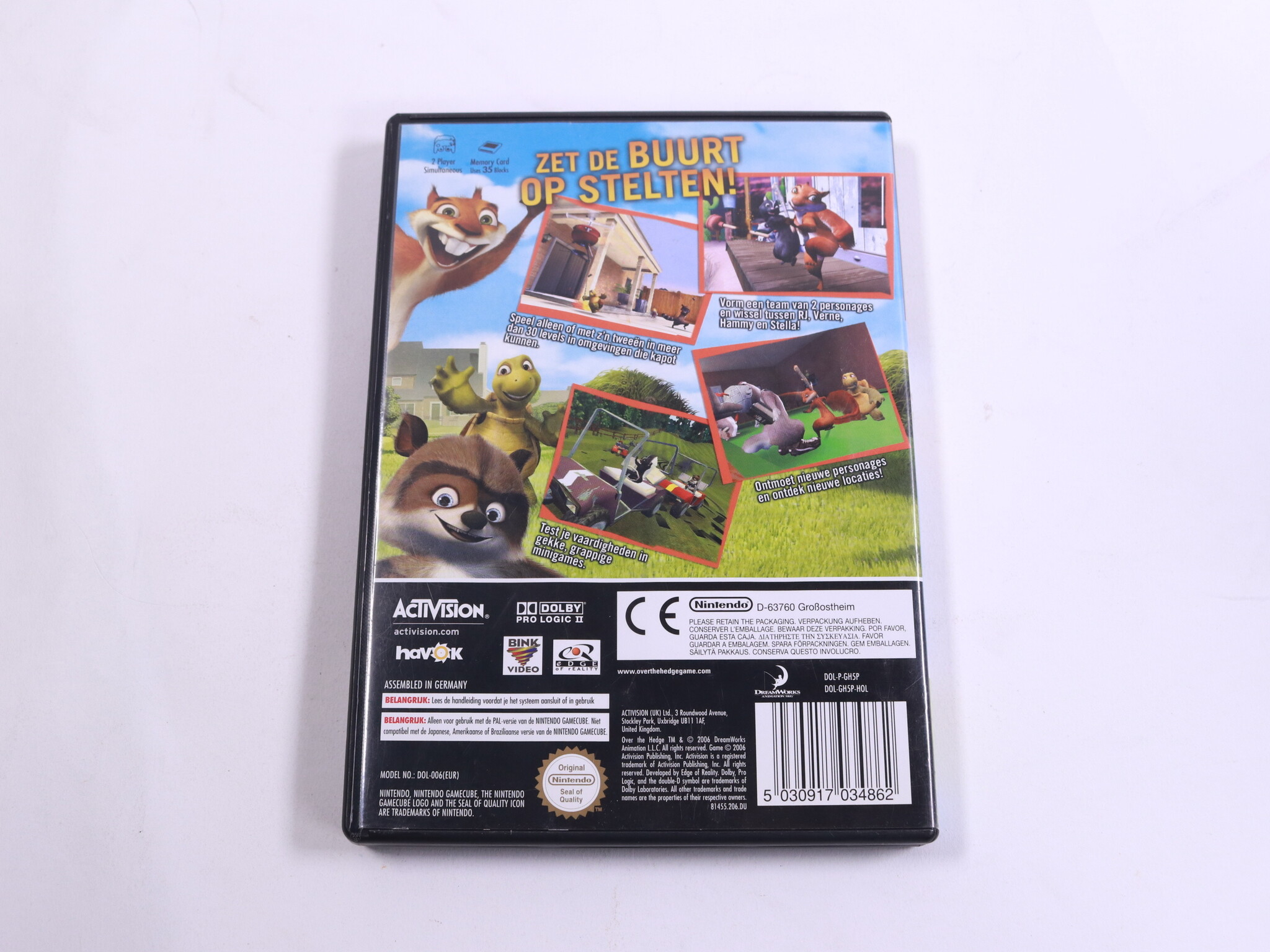 GameCube - Over The Hedge Beesten Bij De Buren - Edge of Reality - productfoto 3
