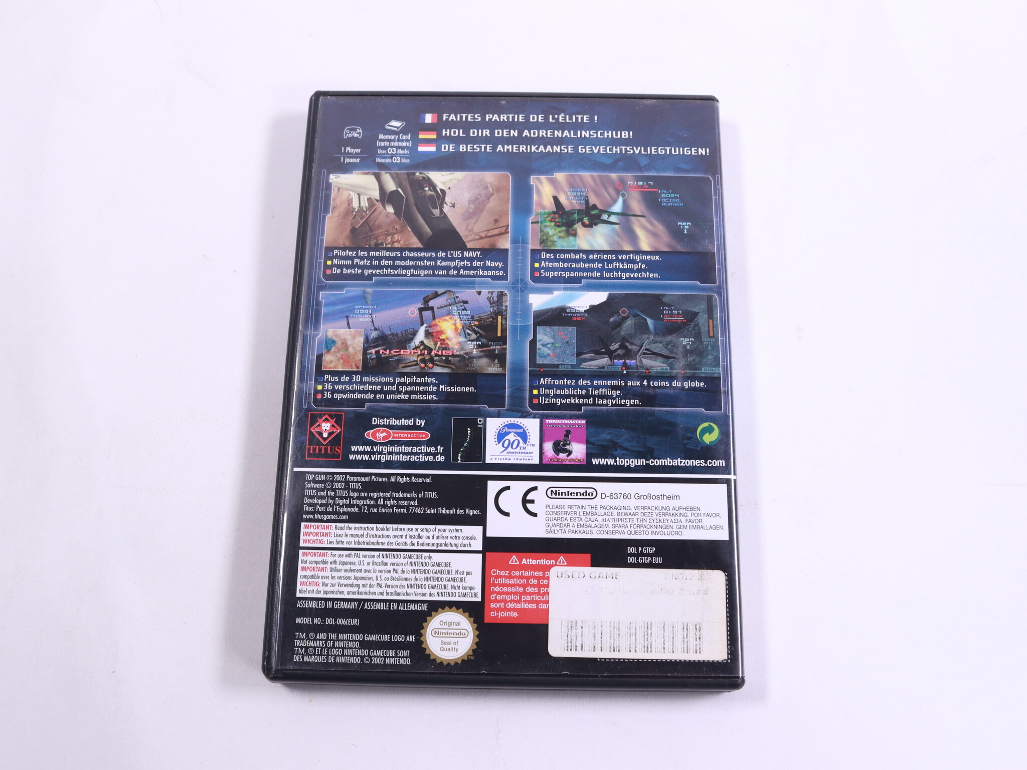 GameCube - Top Gun: Combat Zones - Digital Integration - productfoto 3