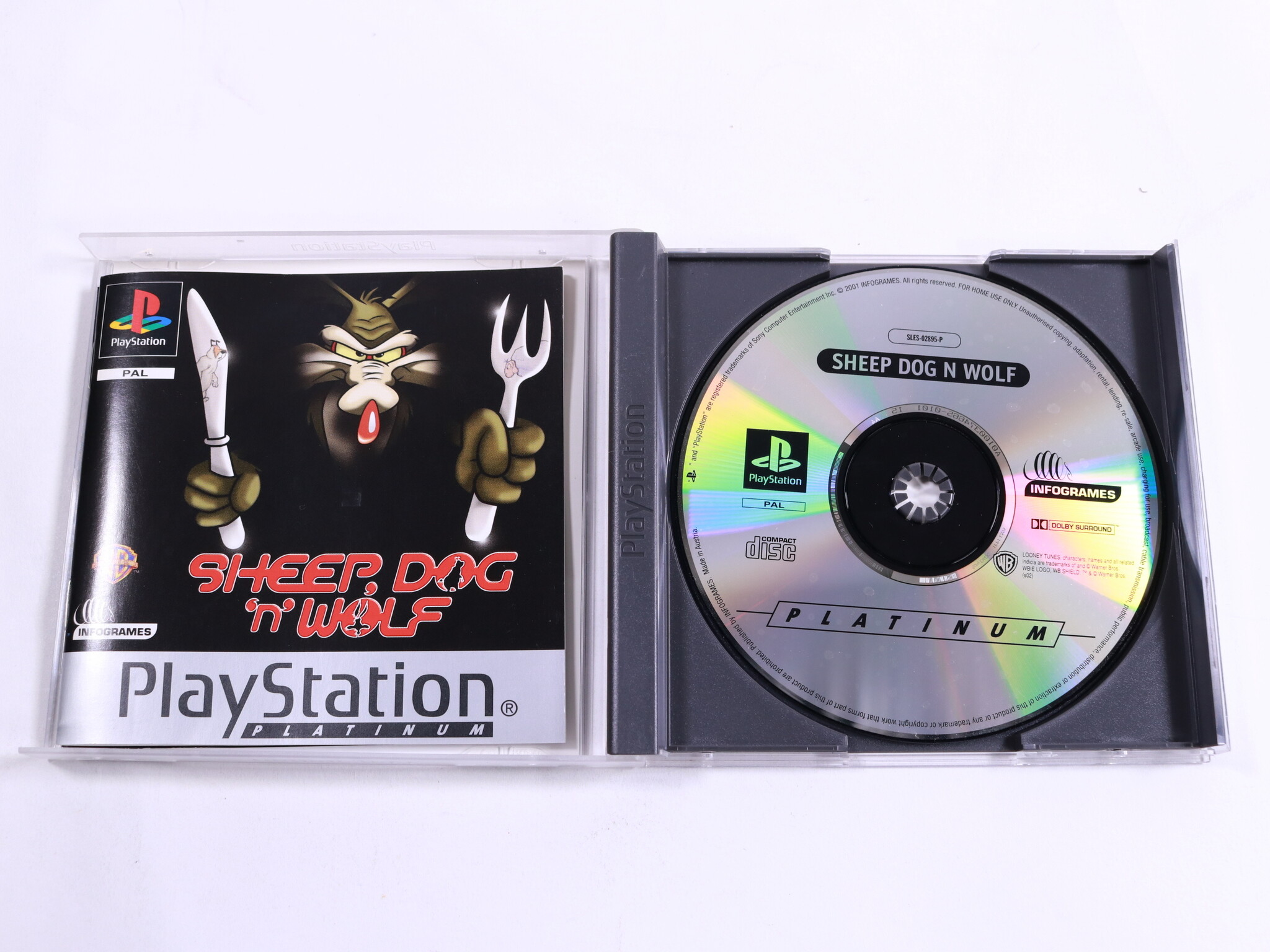 PlayStation 1 - Sheep, Dog 'n' Wolf [Platinum] - Infogrames - productfoto 2