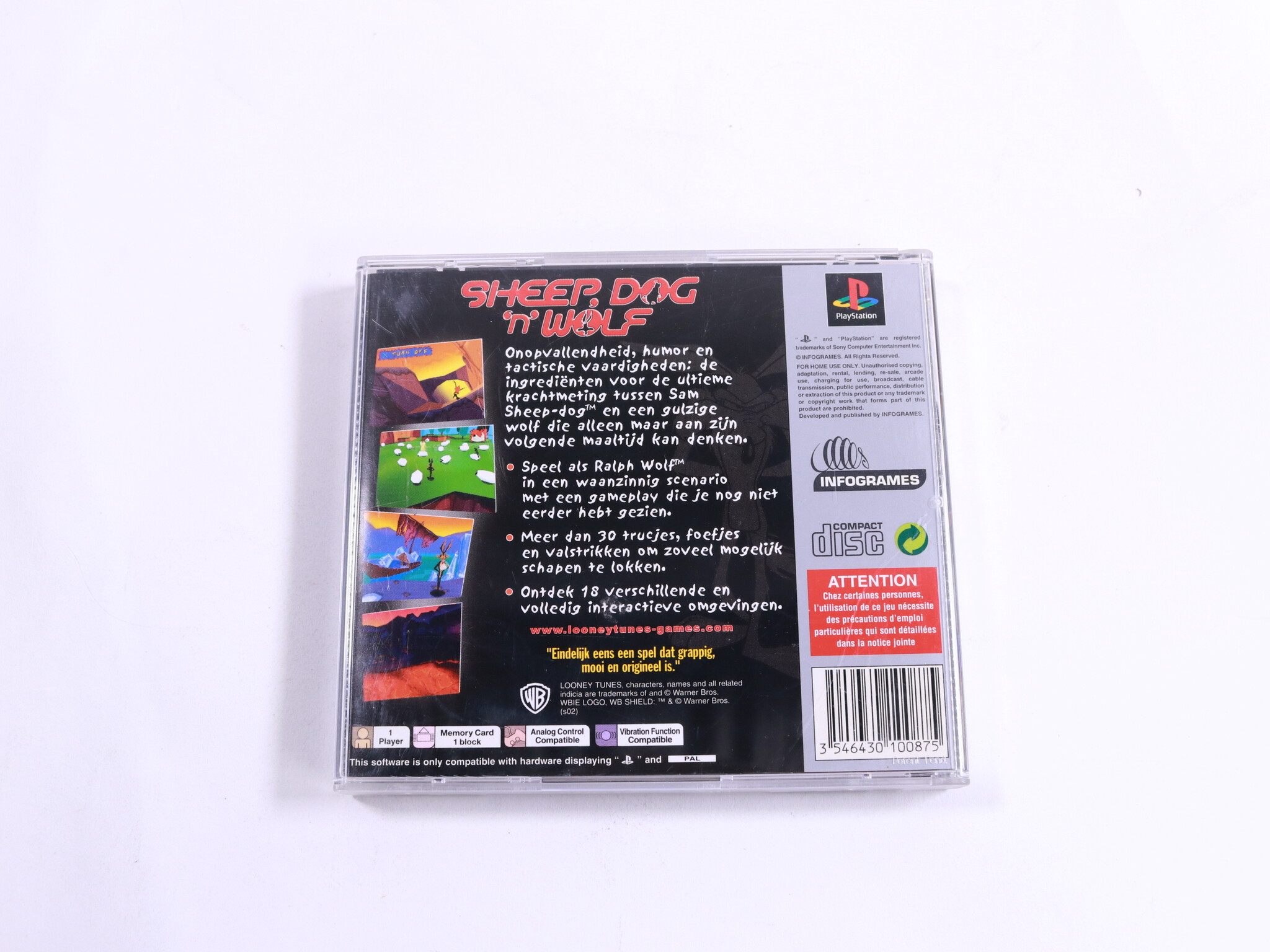 PlayStation 1 - Sheep, Dog 'n' Wolf [Platinum] - Infogrames - productfoto 3