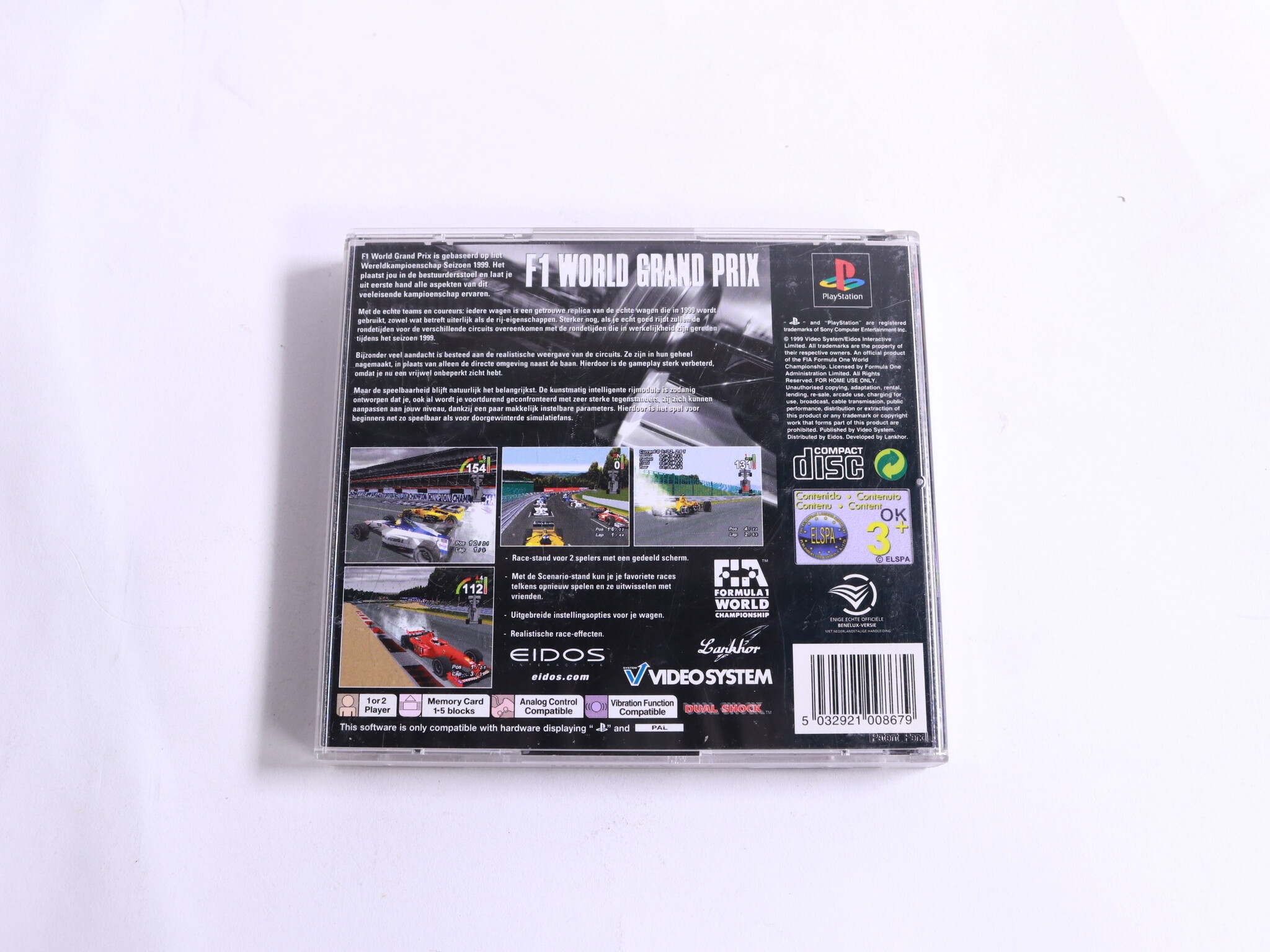 PlayStation 1 - F1 World Grand Prix - Lankhor - productfoto 3
