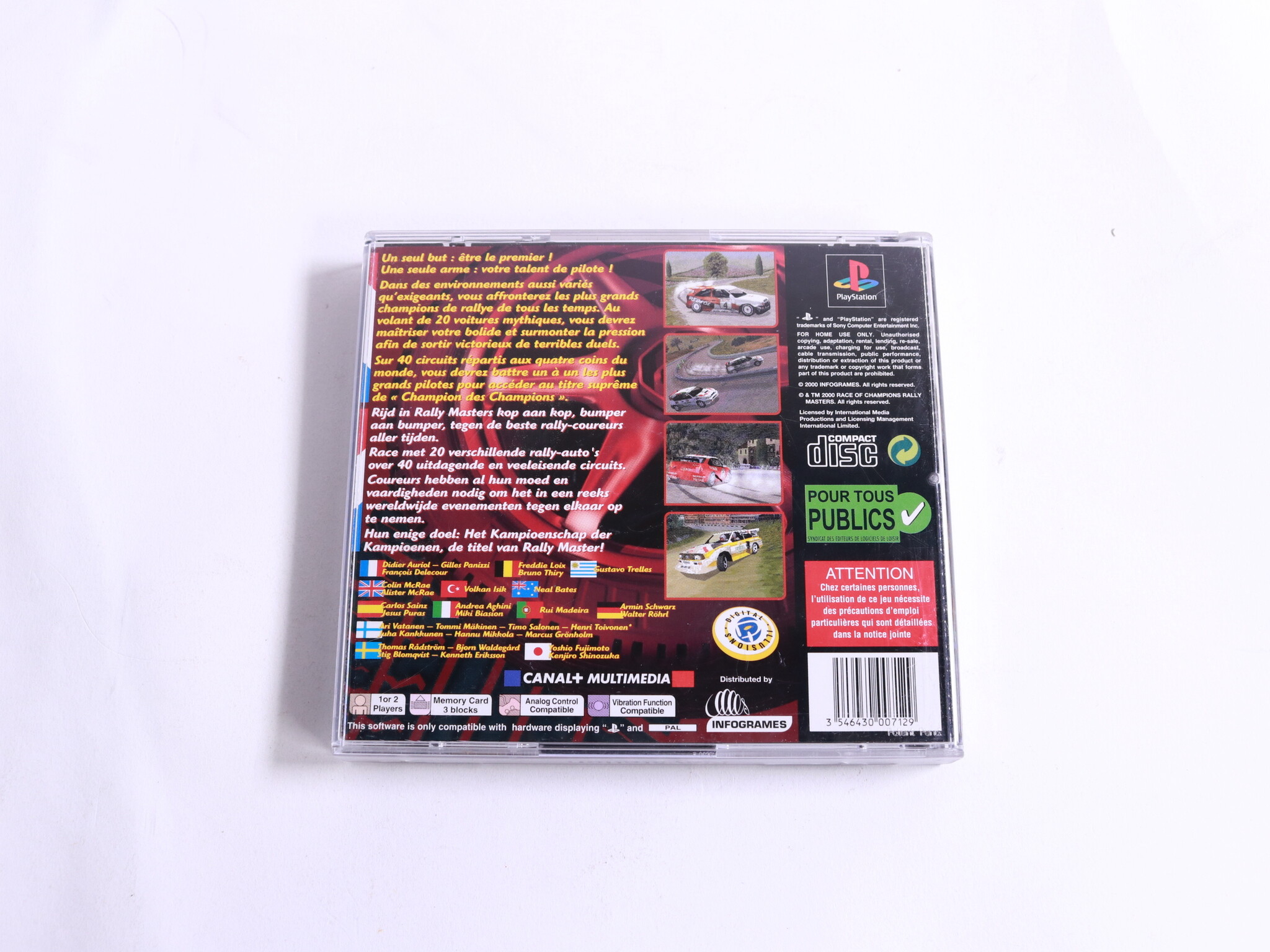 PlayStation 1 - Rally Masters: Race of Champions - DICE - productfoto 3