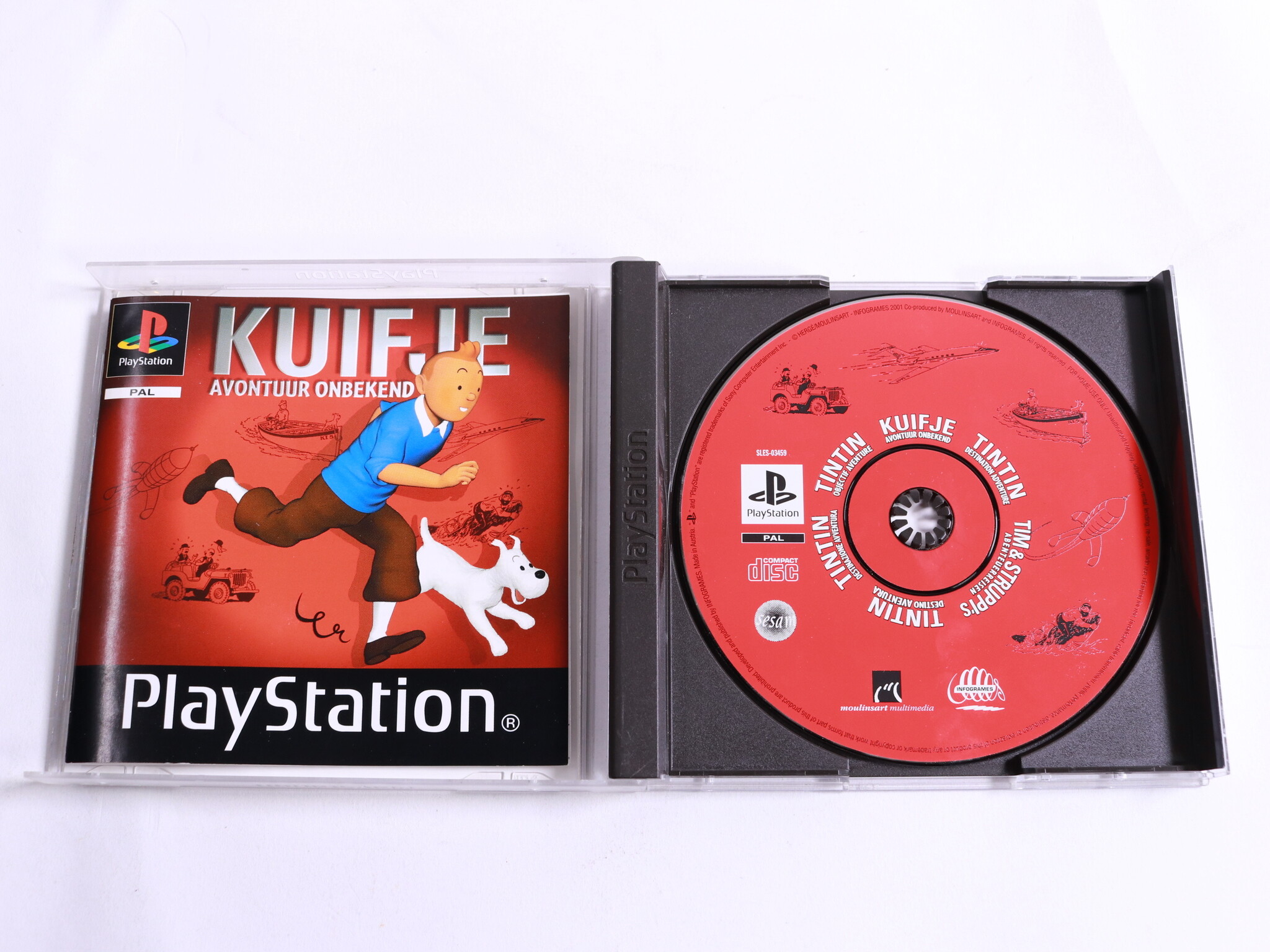 Playstation 1 - Tintin: Destination Adventure - Infogrames - productfoto 2