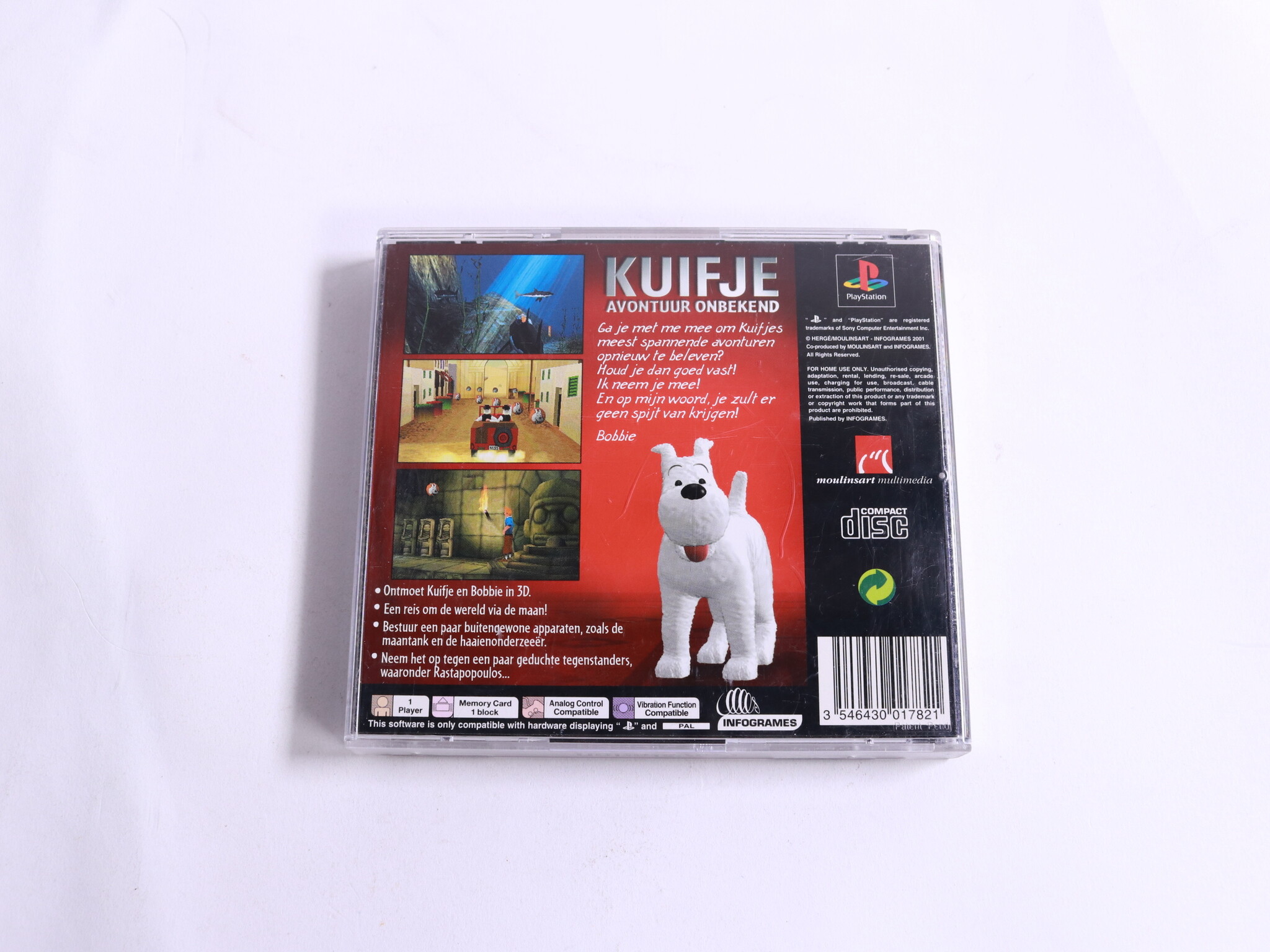 Playstation 1 - Tintin: Destination Adventure - Infogrames - productfoto 3