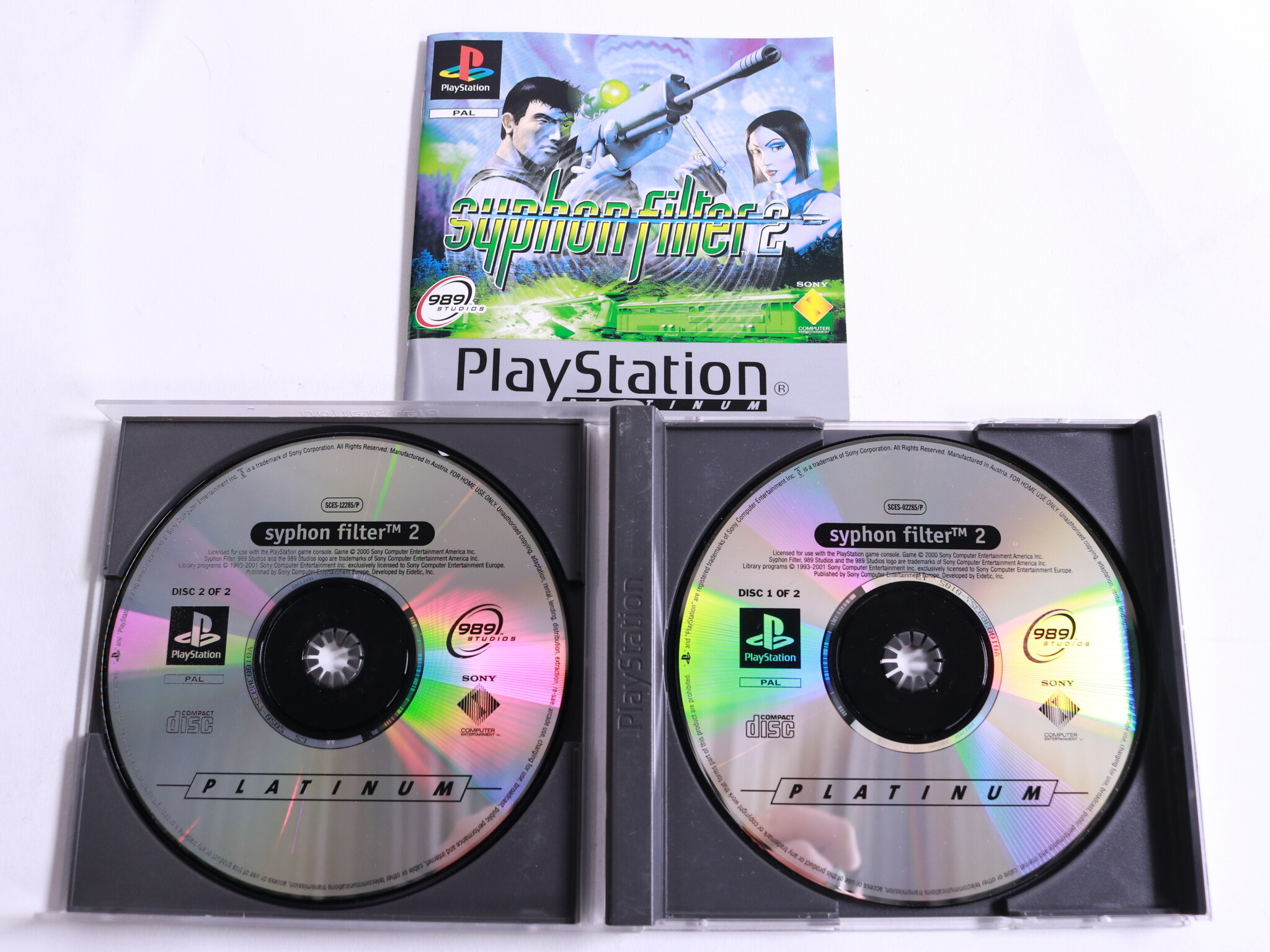 Playstation 1 - Syphon Filter 2 [Platinum] - 989 Studios - productfoto 2