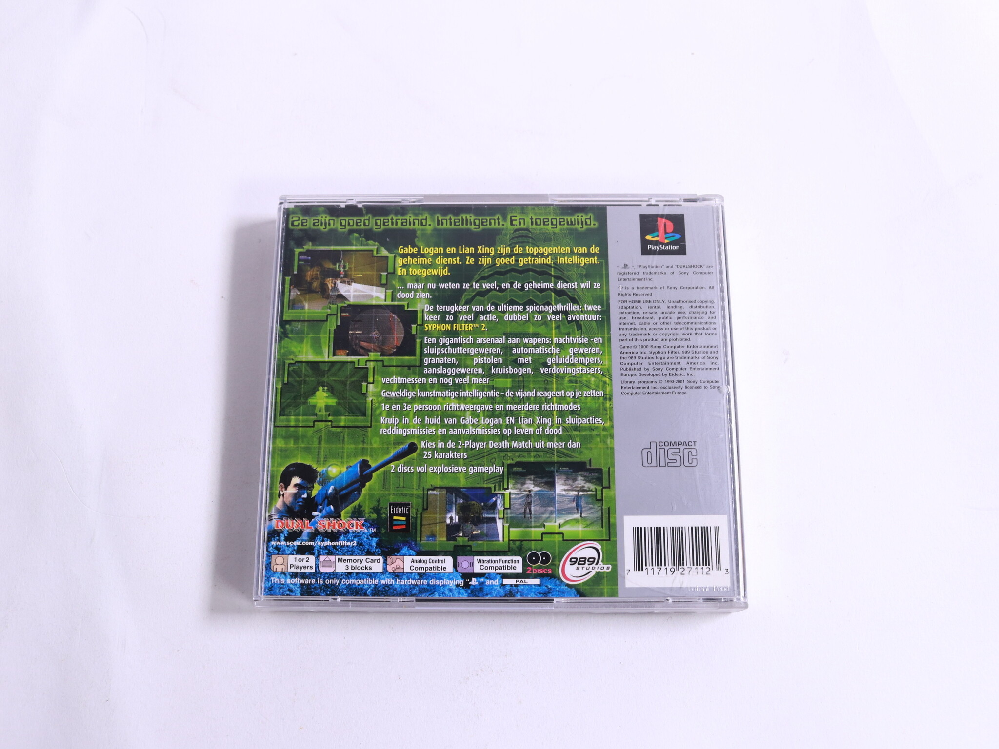 Playstation 1 - Syphon Filter 2 [Platinum] - 989 Studios - productfoto 3