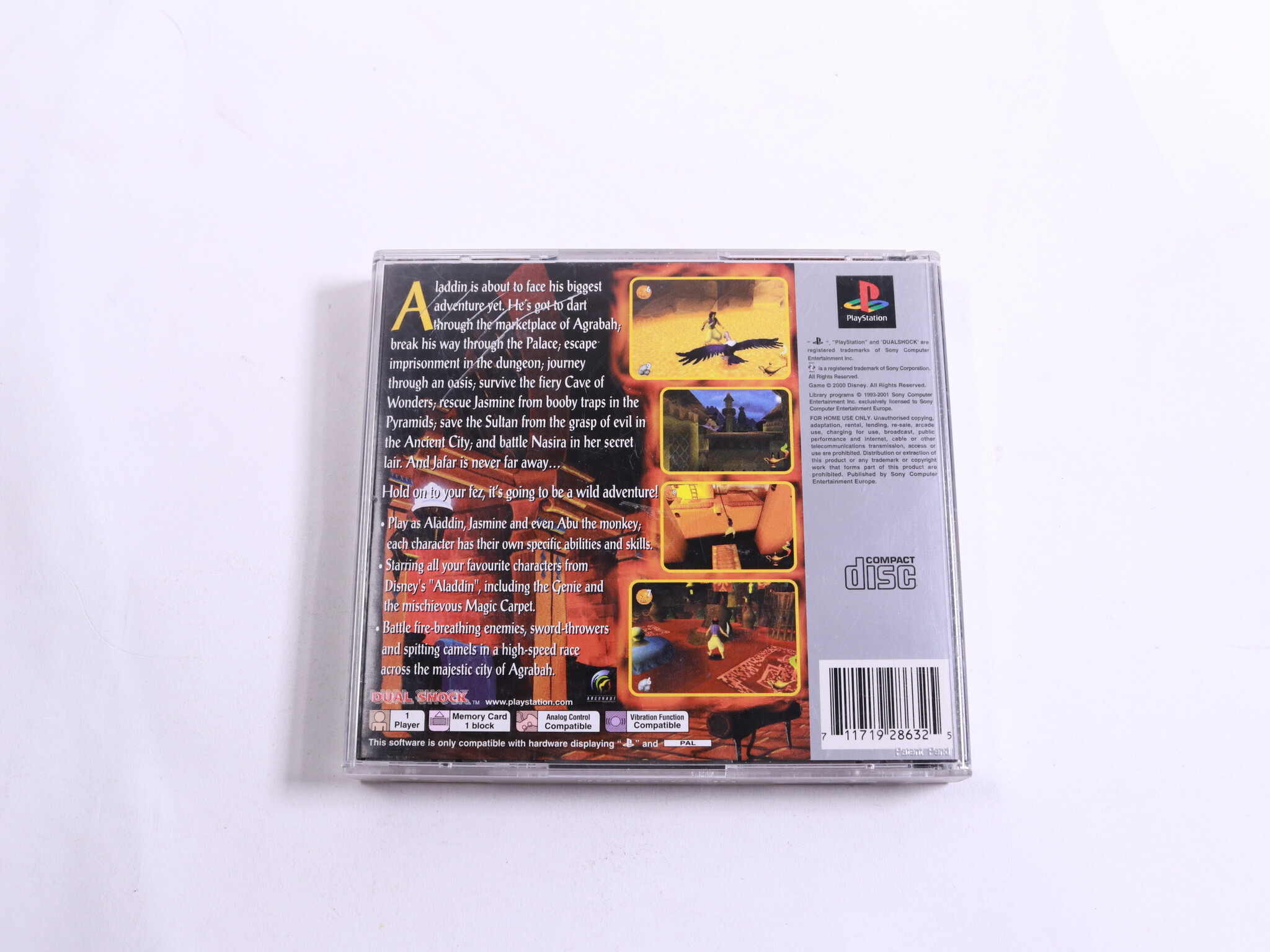 PlayStation 1 - Aladdin in Nasira's Revenge [Platinum] - Disney Interactive Studios - productfoto 3