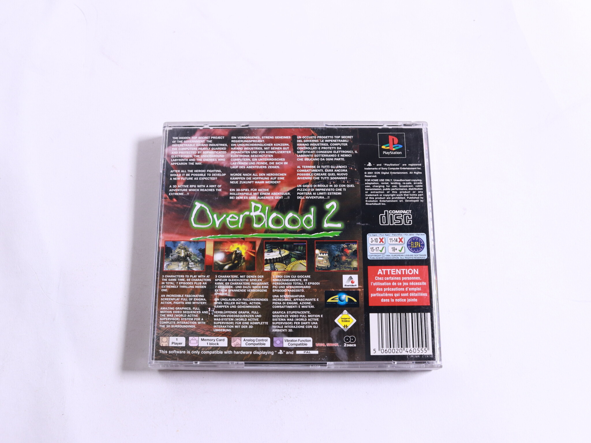 Playstation 1 - Over Blood 2 - productfoto 3