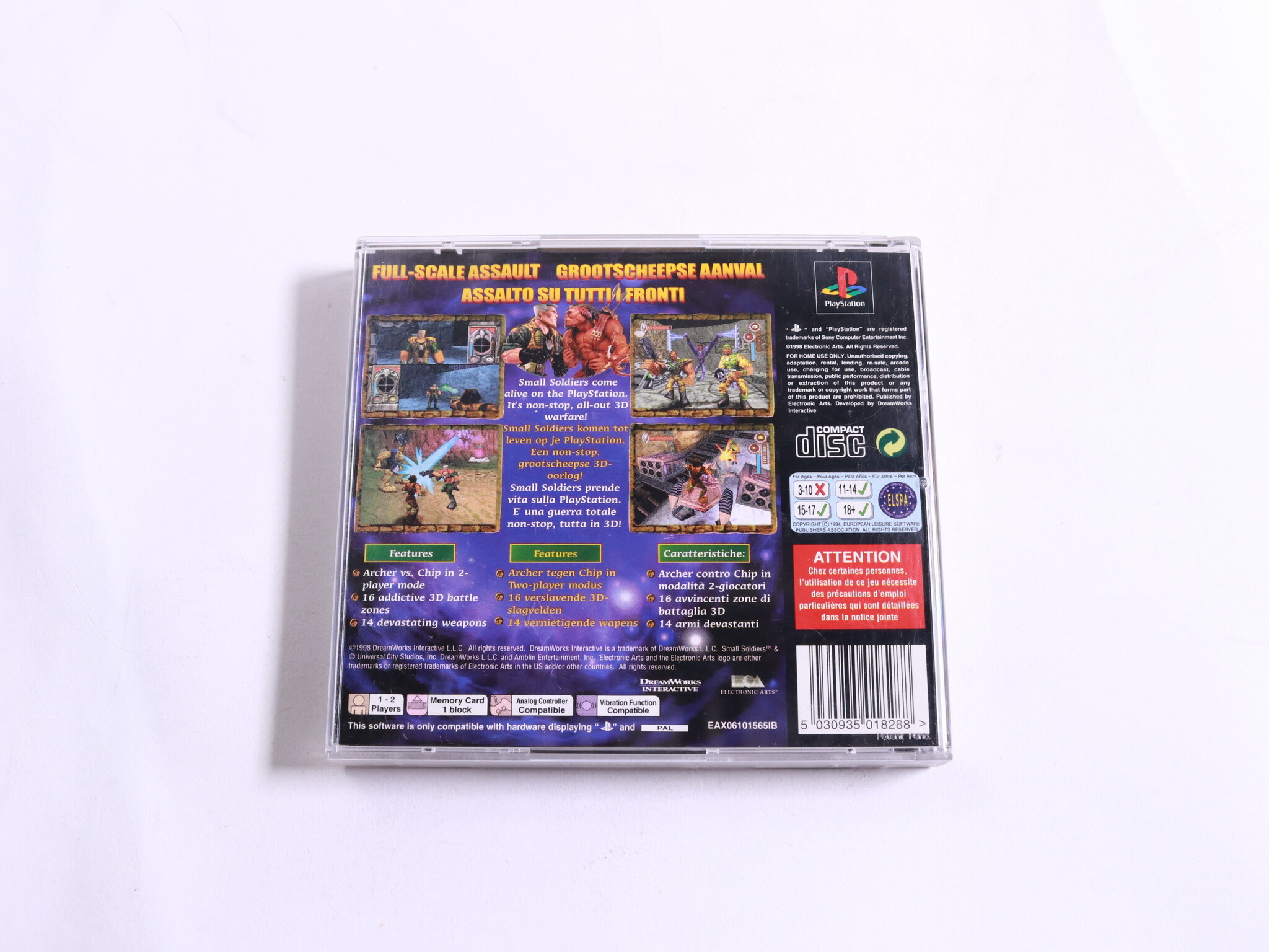 Playstation 1 - Small Soldiers - DreamWorks Interactive - productfoto 3