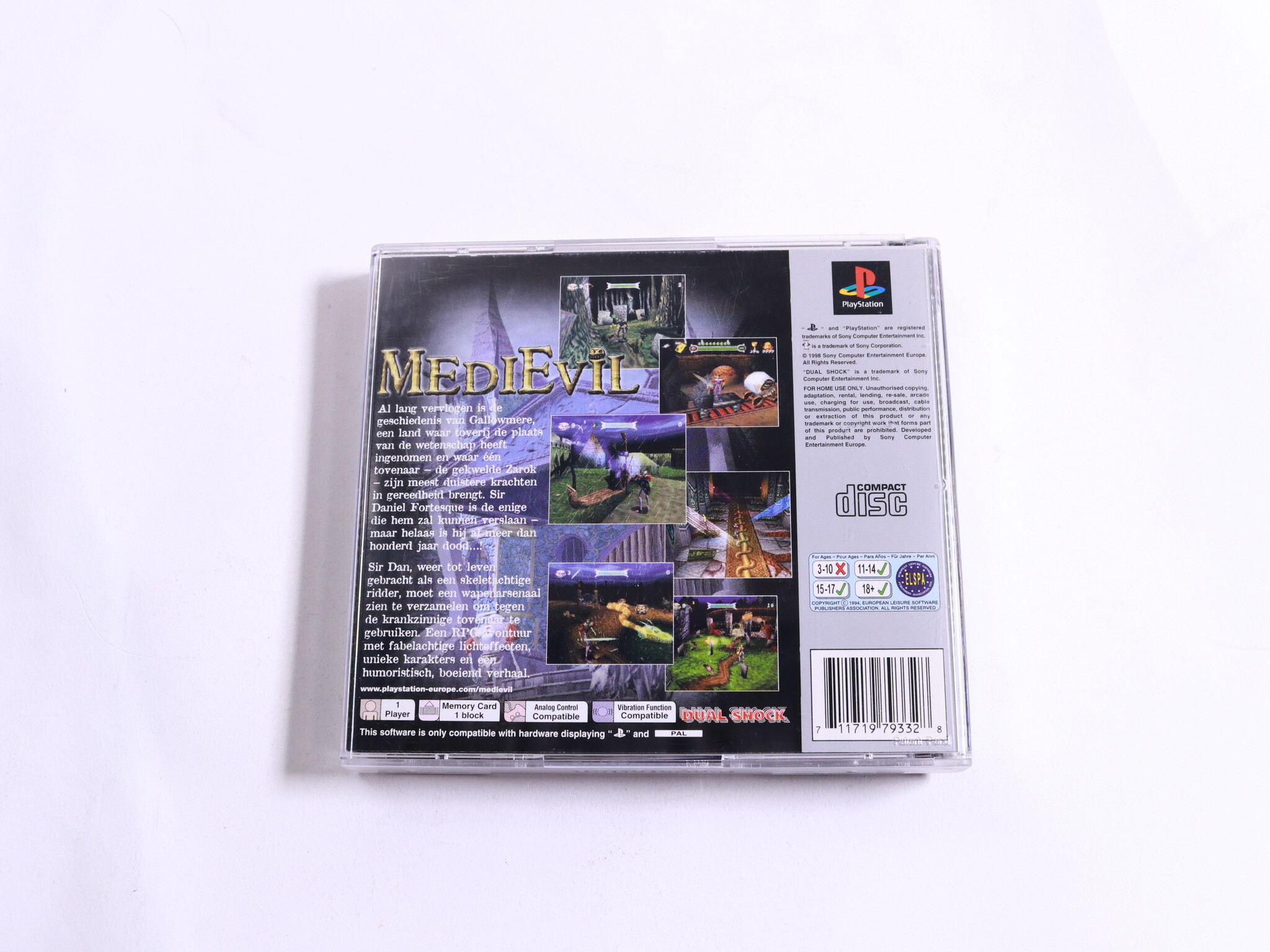 Playstation 1 - MediEvil [Platinum] - productfoto 3