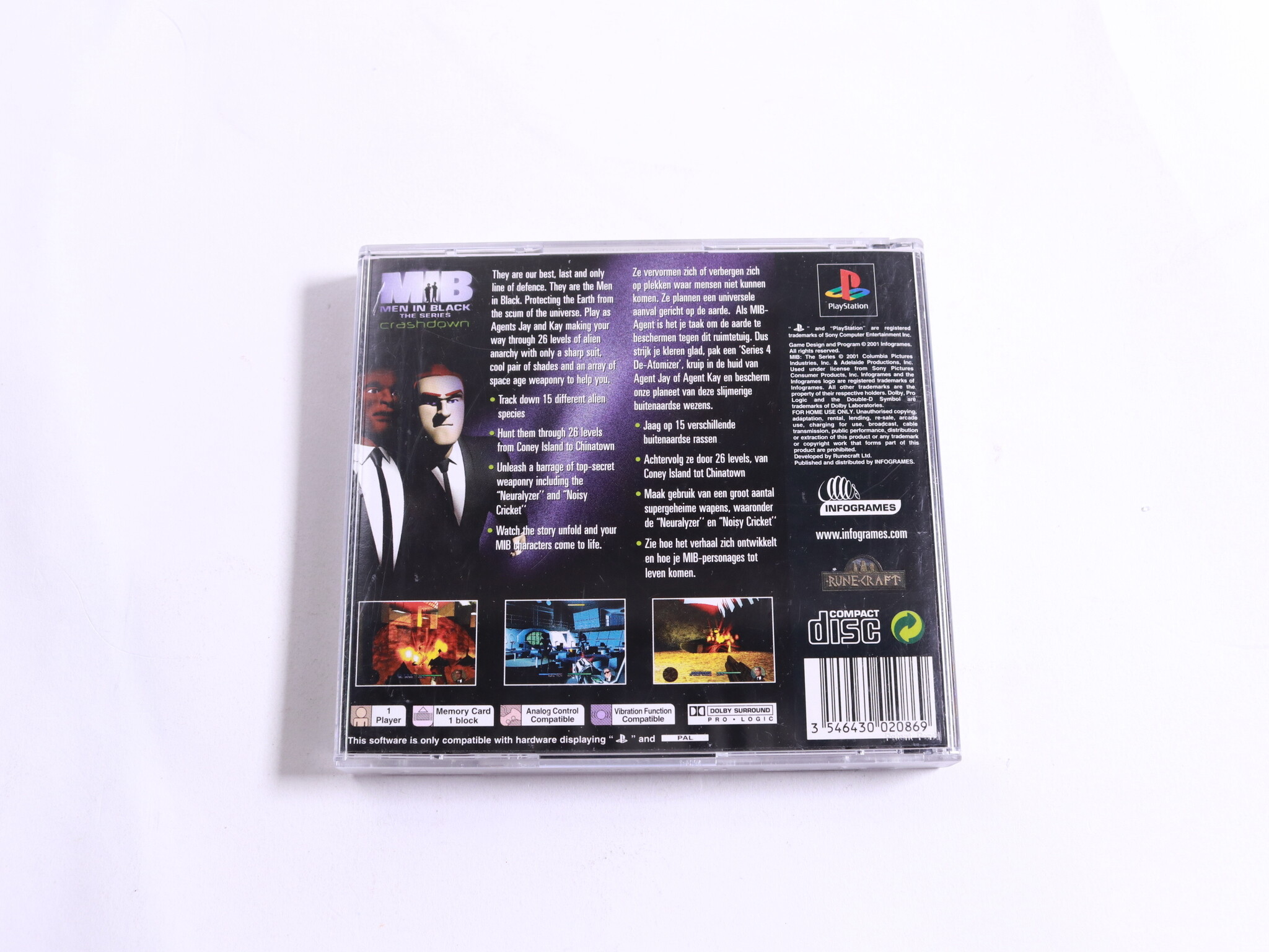 Playstation 1 - Men In Black: Crashdown - productfoto 3