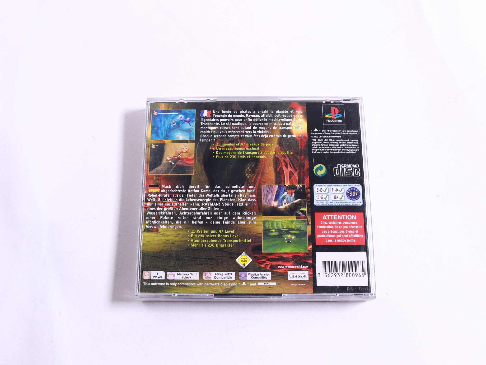 Playstation 1 - Rayman 2: The Great Escape - Ubisoft Montpellier - productfoto 3