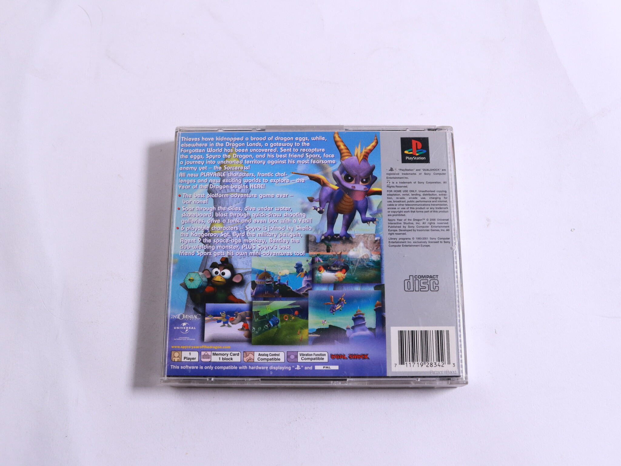 PlayStation 1 - Spyro: Year of the Dragon [Platinum Hits] - Insomniac Games - productfoto 3