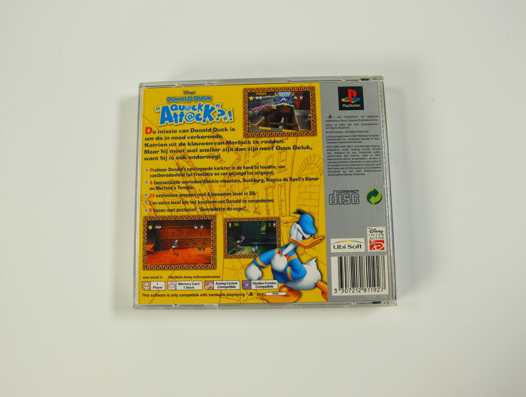 Playstation 1 - Donald Duck: Quack Attack?! [Platinum] [No Manual] - Ubisoft - productfoto 3