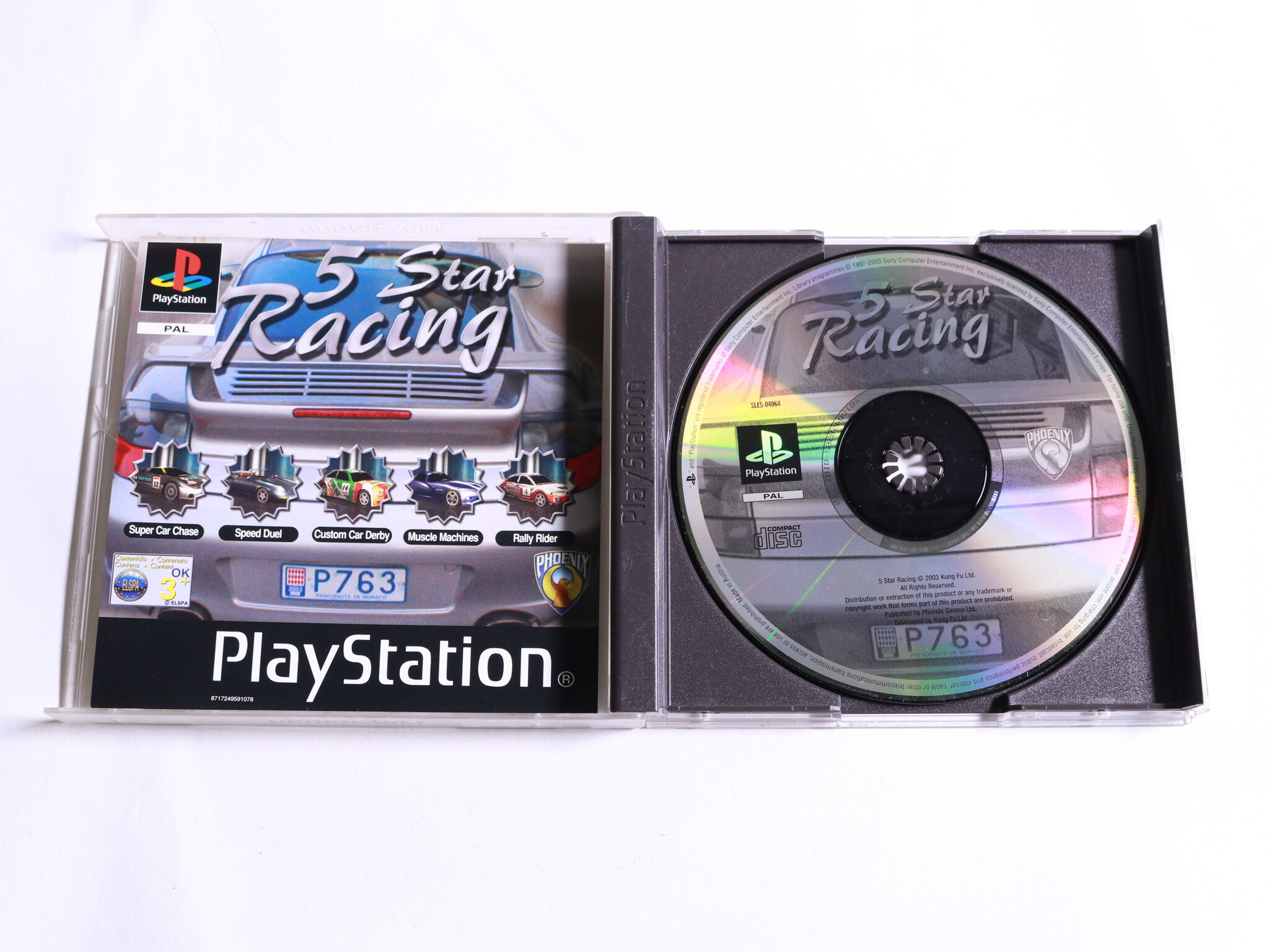Playstation 1 - 5 Star Racing - Team 17 - productfoto 2