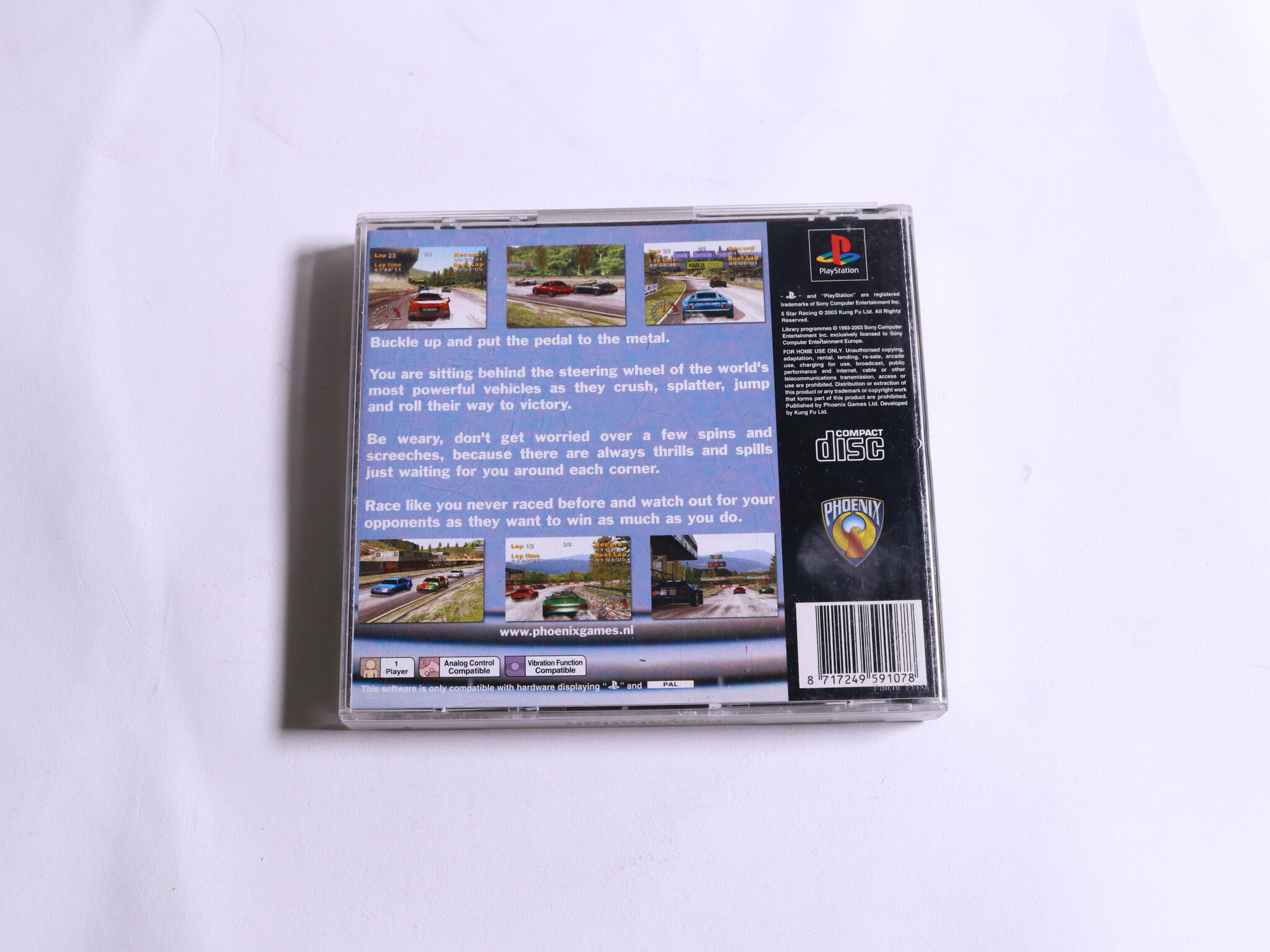 Playstation 1 - 5 Star Racing - Team 17 - productfoto 3