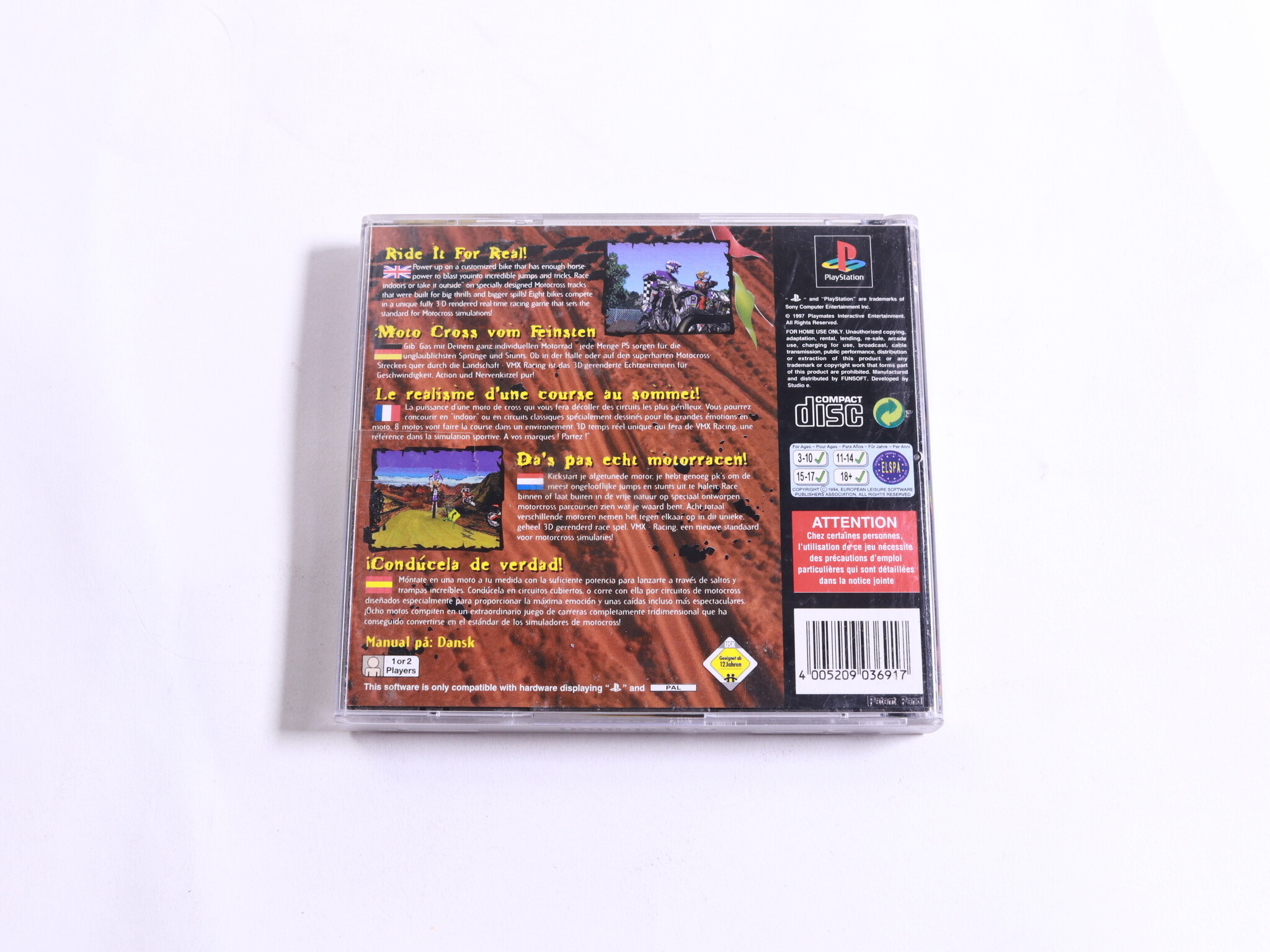 Playstation 1 - VMX Racing - productfoto 3
