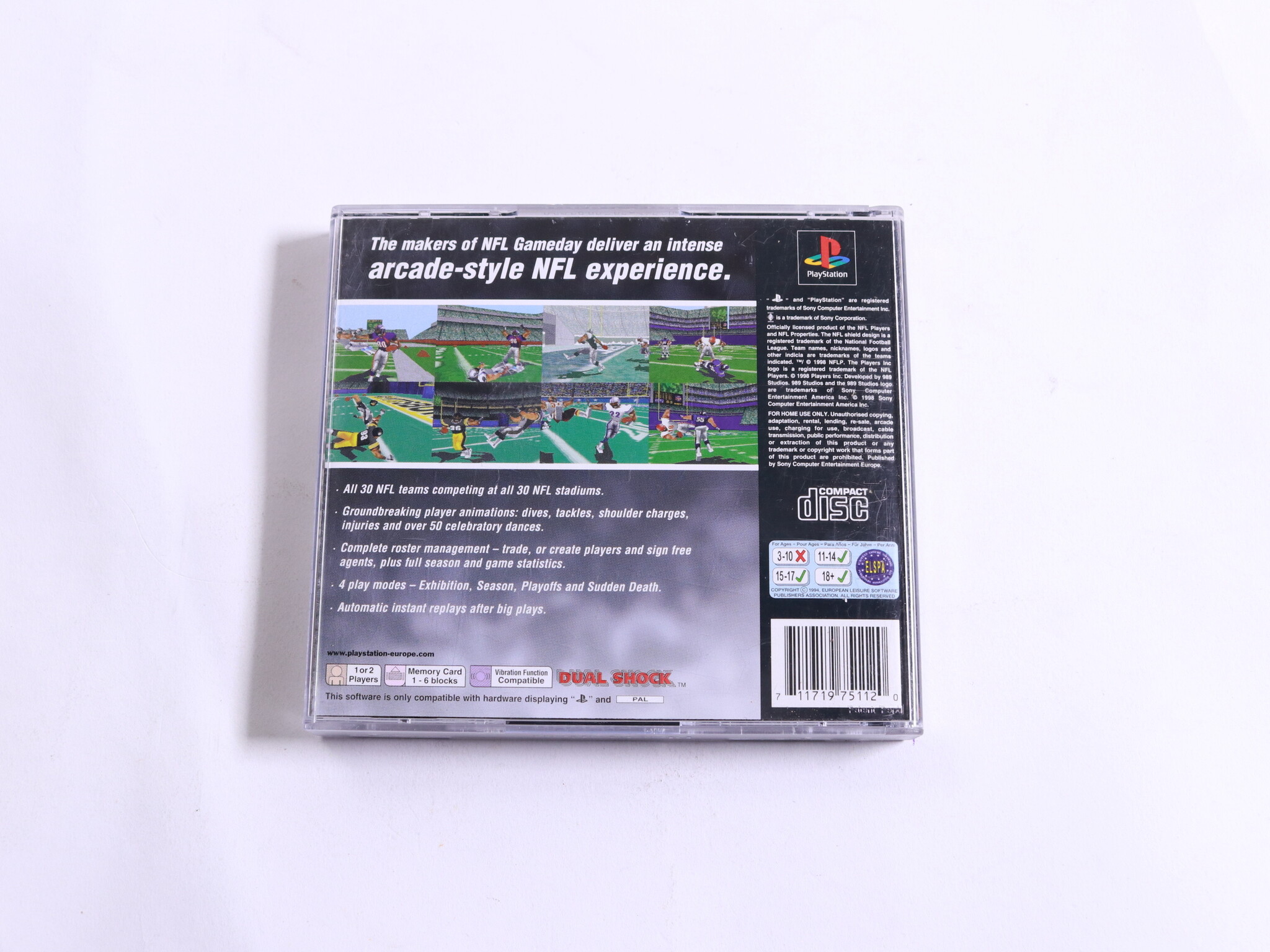 Playstation 1 - NFL Xtreme - 989 Studios - productfoto 3