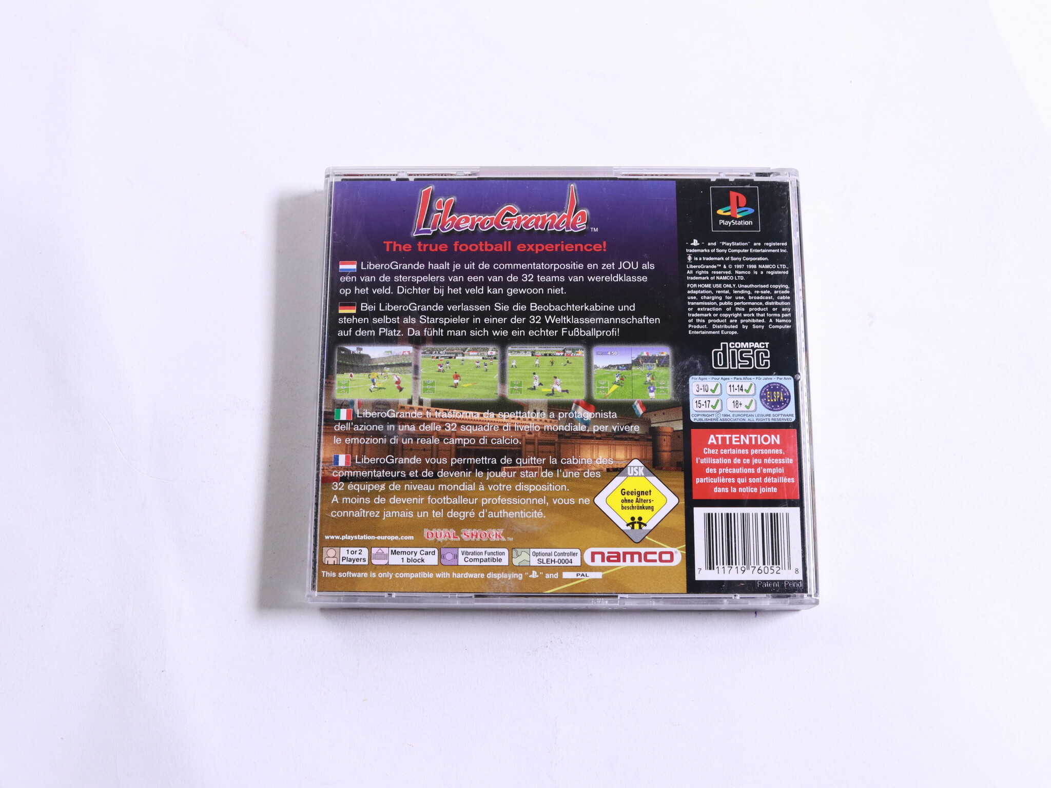 Playstation 1 - LiberoGrande - Namco - productfoto 3