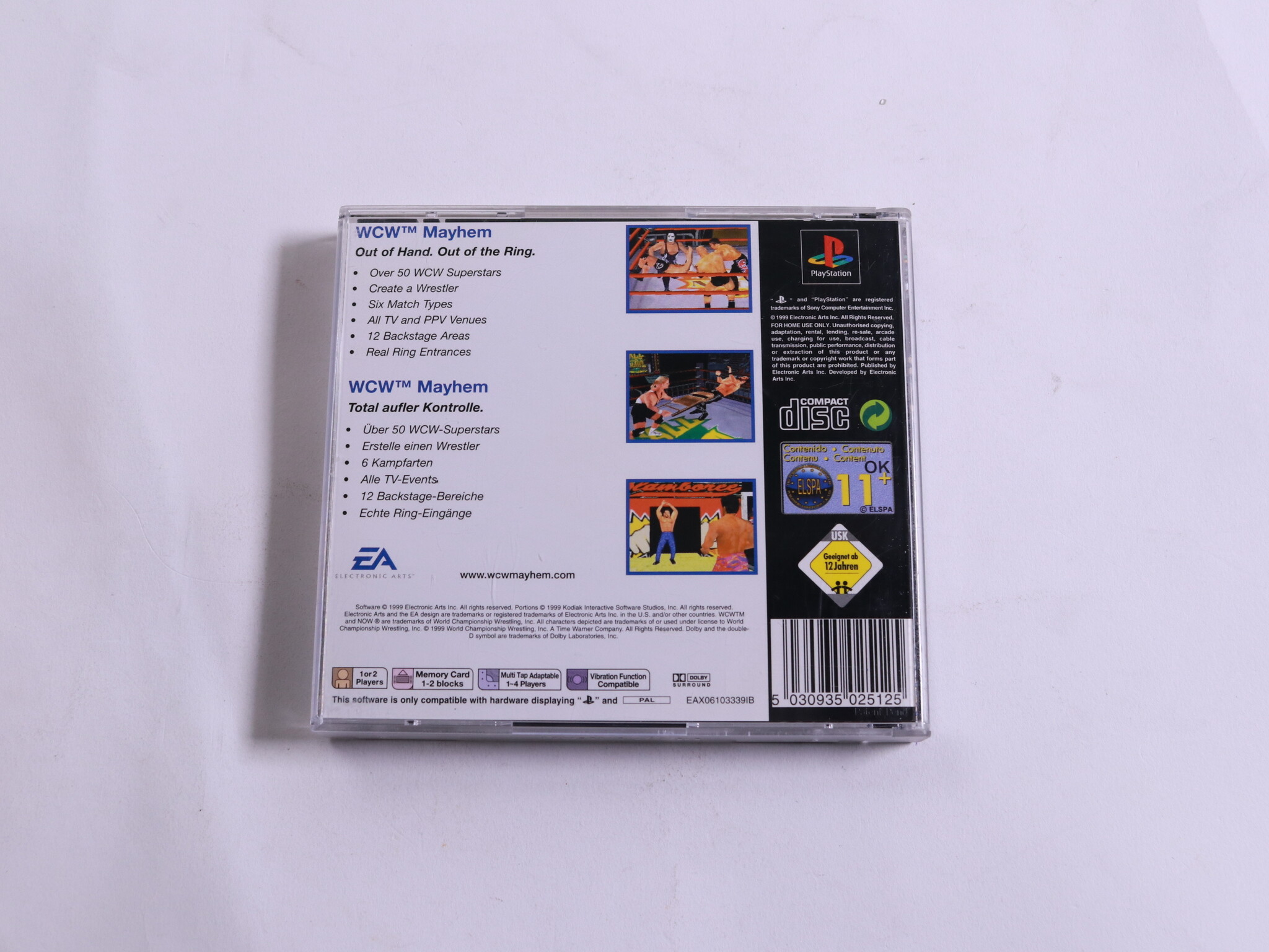 PlayStation 1 - WWF Mayhem [Classics] - Electronic Arts - productfoto 3