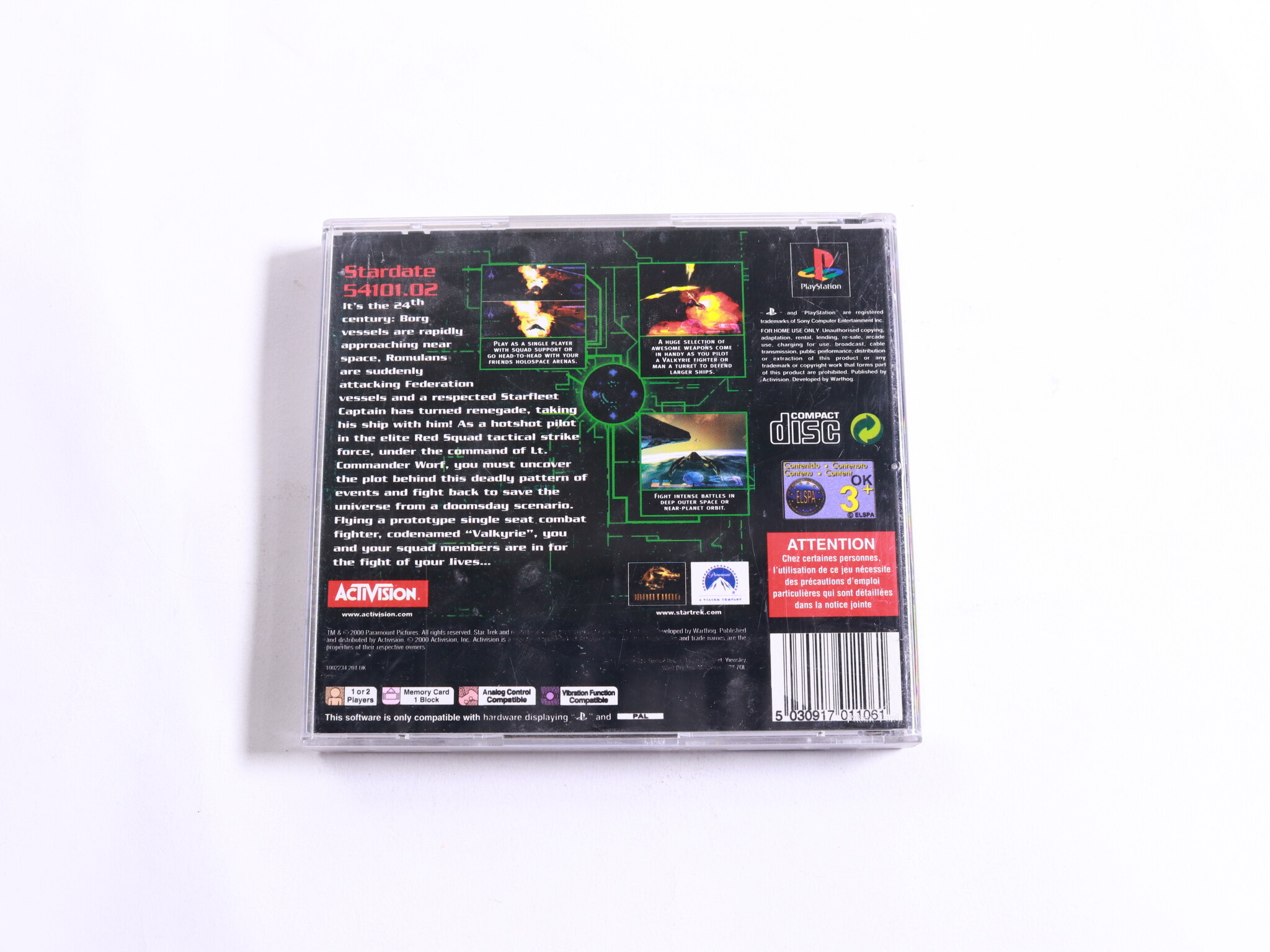 Playstation 1 - Star Trek Invasion - Activision - productfoto 3