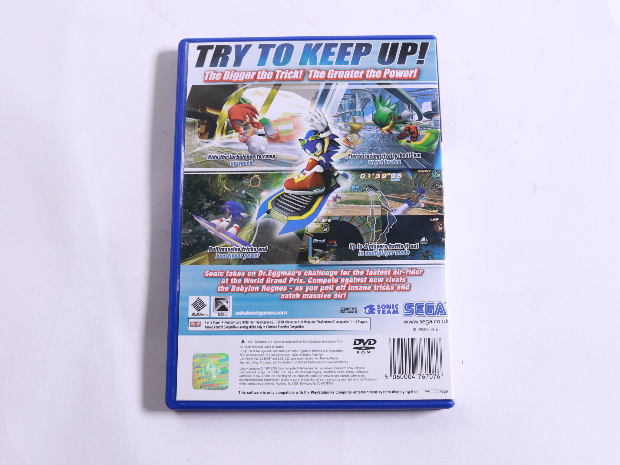 Playstation 2 - Sonic Riders - Sega - productfoto 3