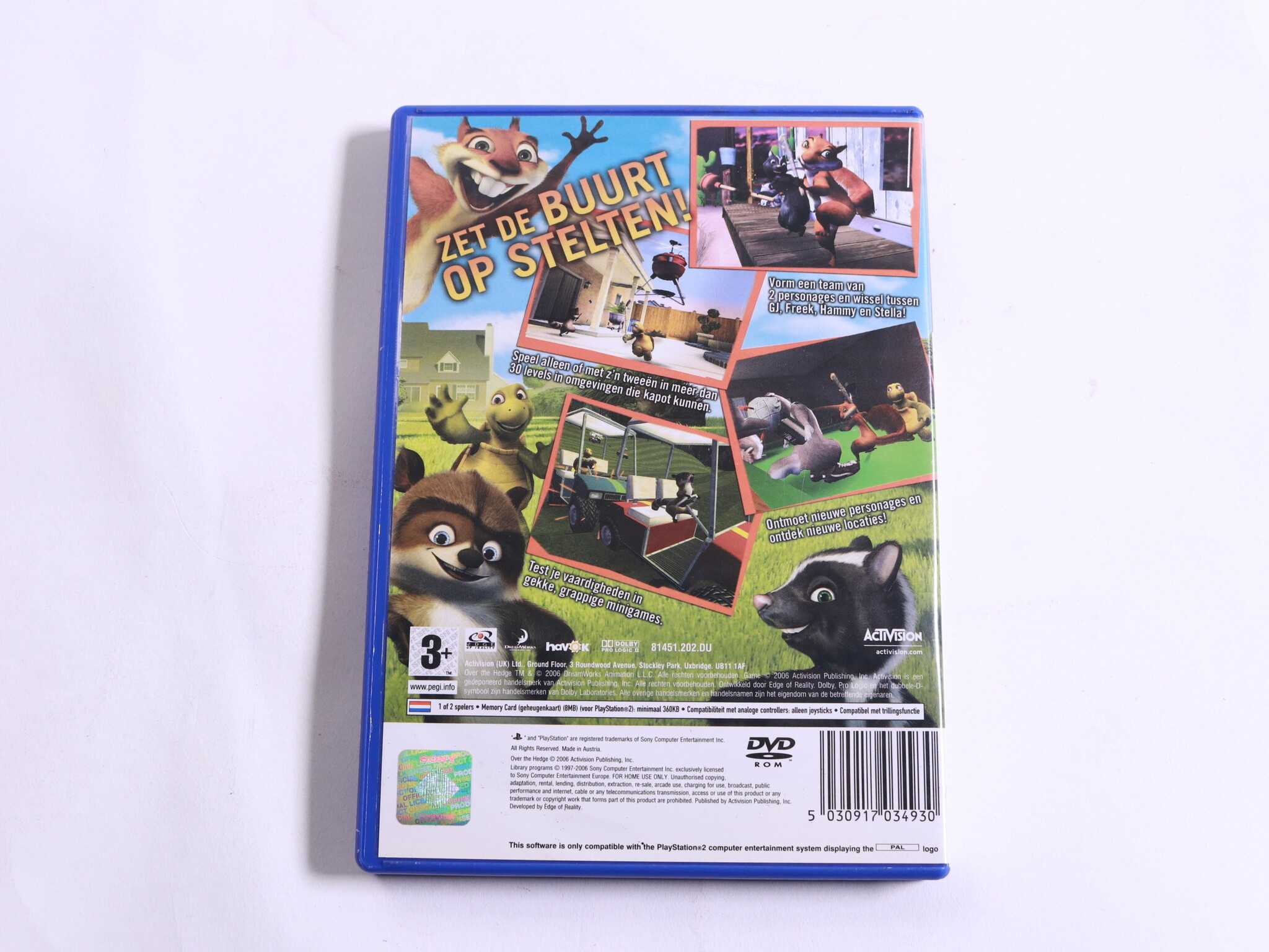 PlayStation 2 - Over The Hedge [Beesten Bij De Buren] - Edge of Reality - productfoto 3