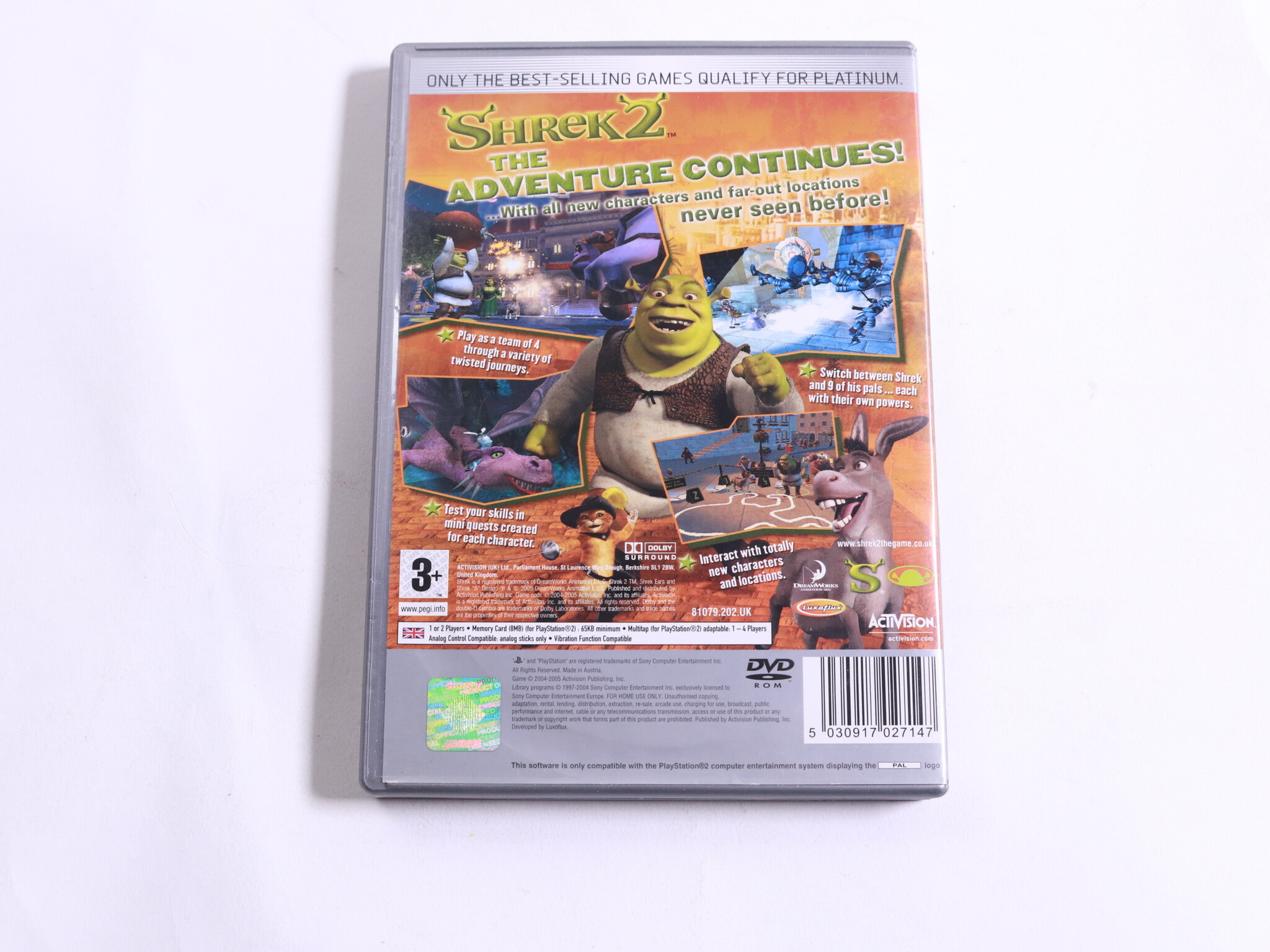 PlayStation 2 - Shrek 2 [Platinum] - Activision - productfoto 3