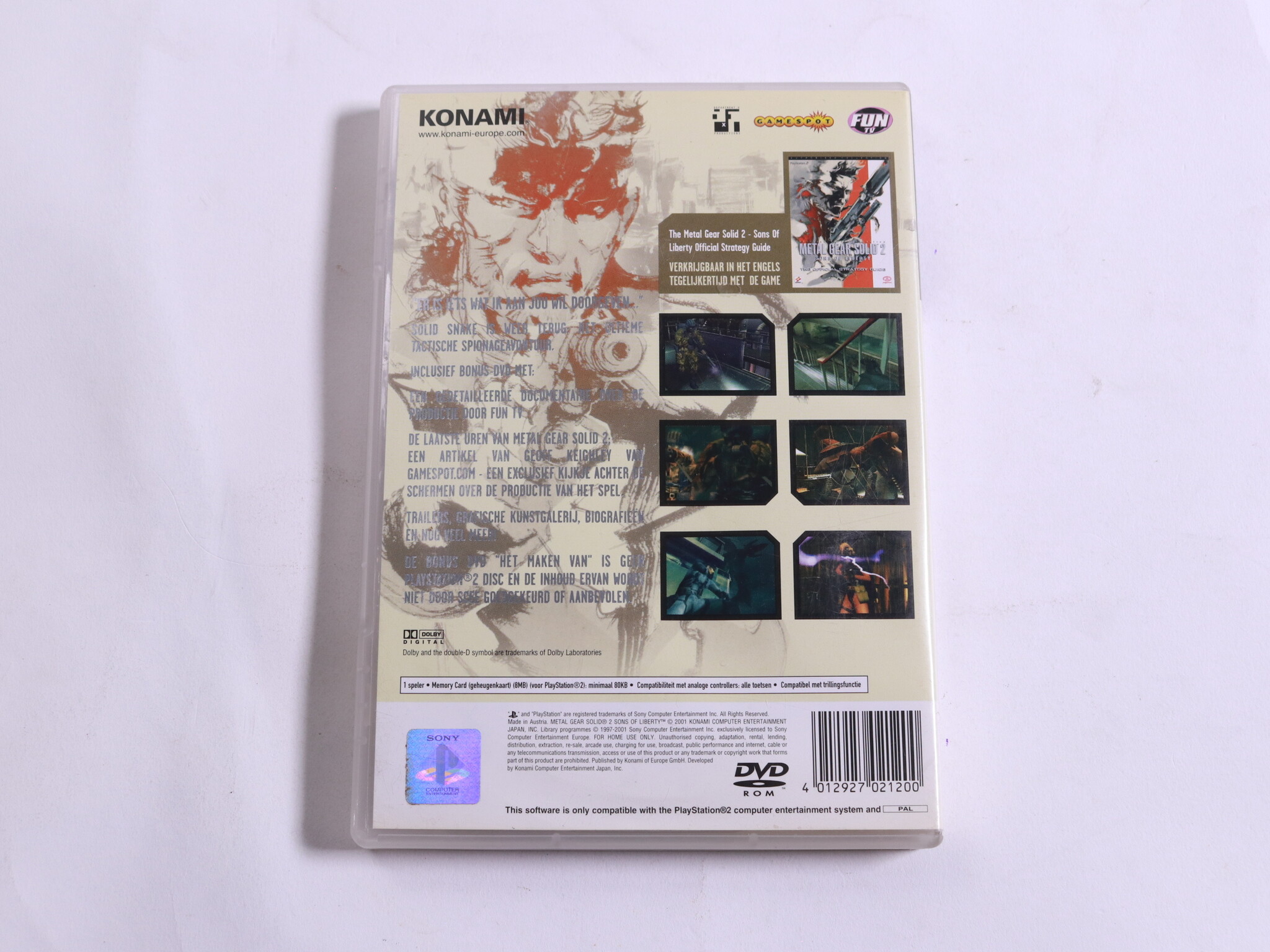 Playstation 2 - Metal Gear Solid 2: Sons of Liberty - Konami - productfoto 4