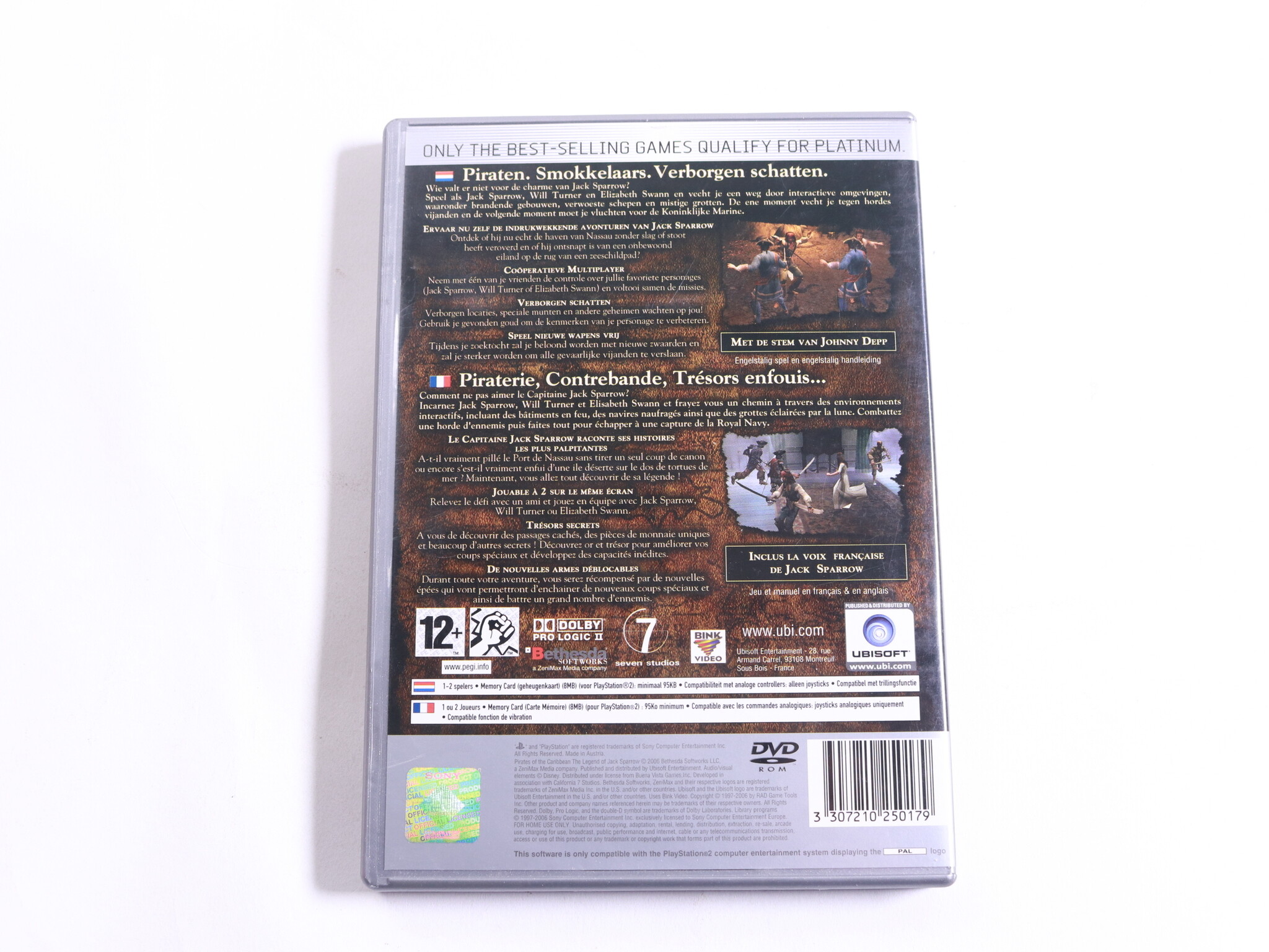 Playstation 2 - Pirates of the Caribbean: The Legend of Jack Sparrow [Platinum] - Bethesda Softworks - productfoto 3
