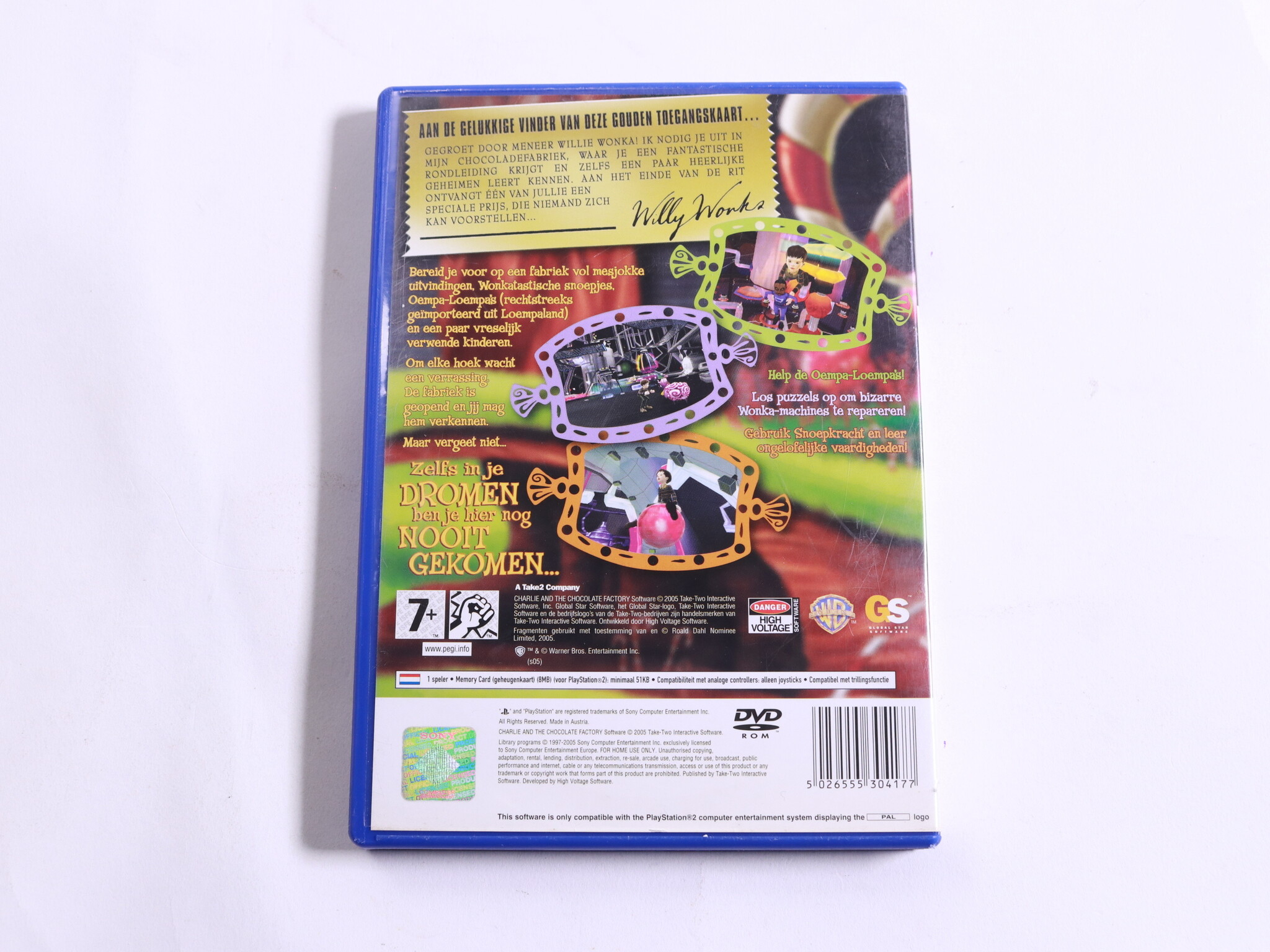 Playstation 2 - Charlie and the Chocolate Factory - High Voltage Software - productfoto 3