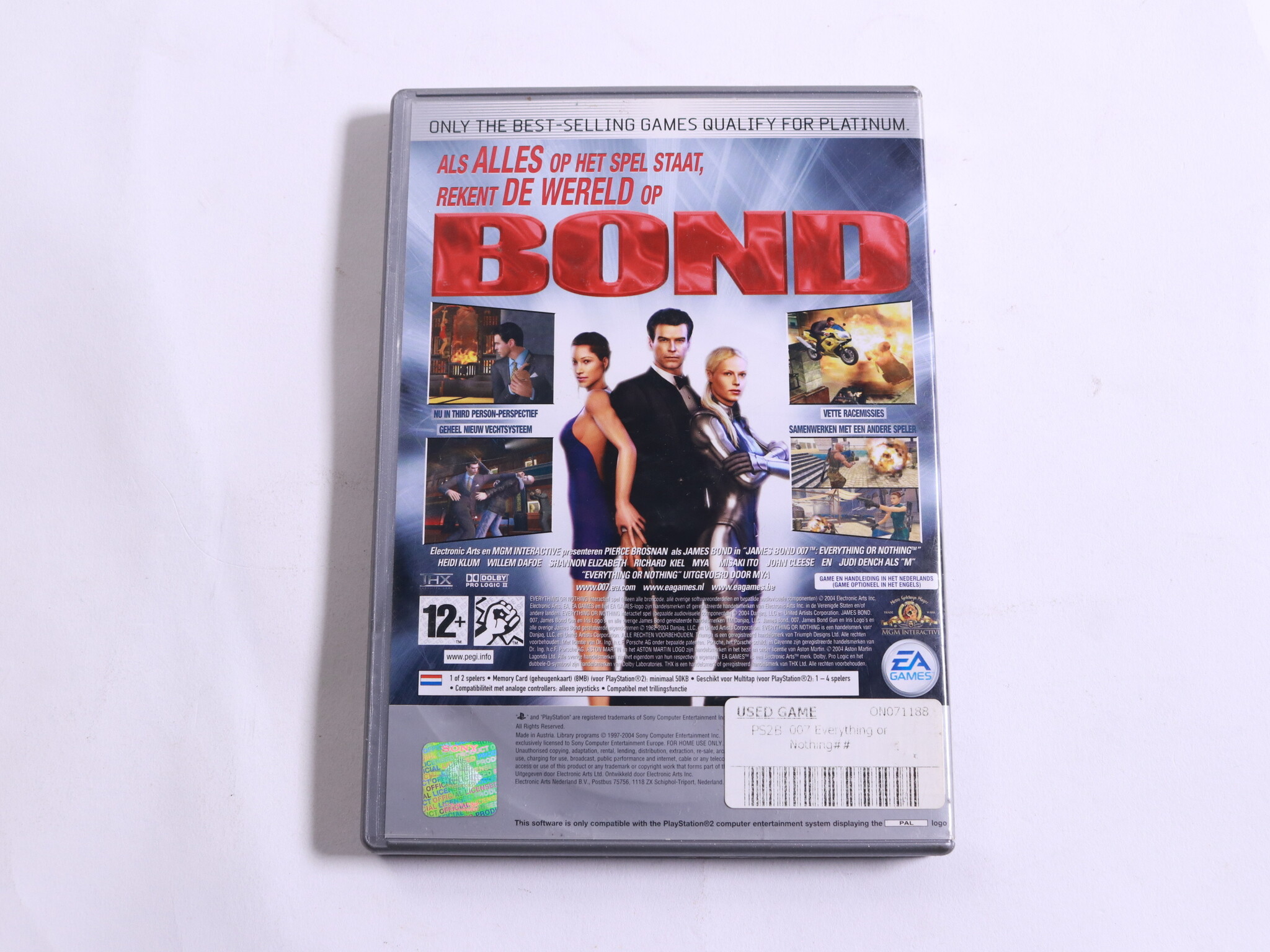 PlayStation 2 - 007: Everything or Nothing [Platinum] [No Manual] - Electronic Arts - productfoto 3