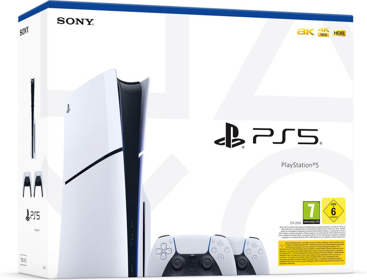 Playstation 5 Slim Disc Edition + Extra Controller Wit