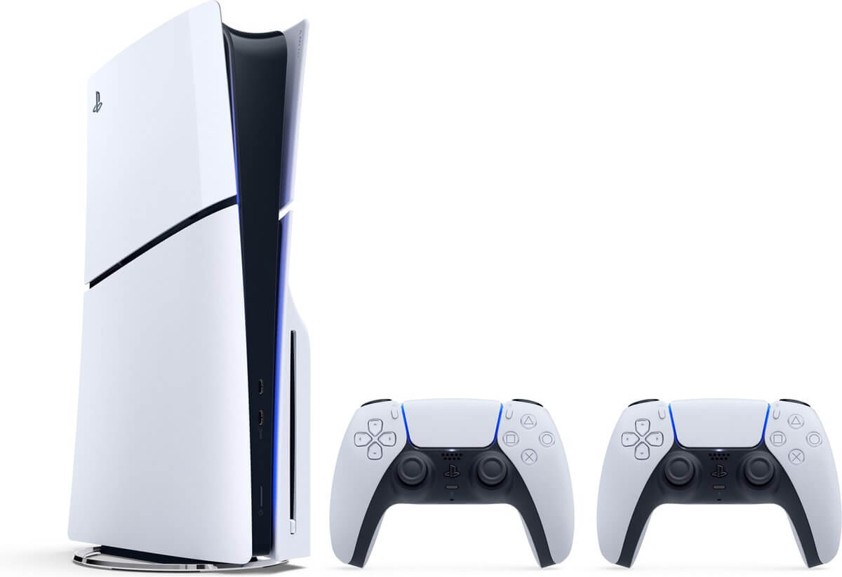 Playstation 5 Slim Disc Edition + Extra Controller Wit - Sony - productfoto 3