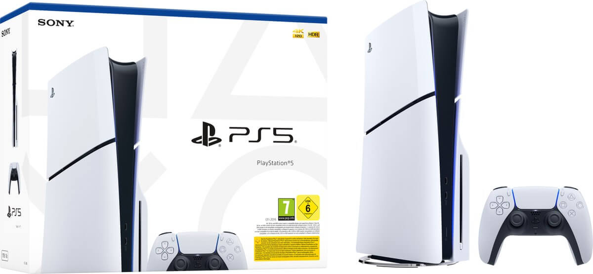 Sony PlayStation 5 Slim 1TB Disc Edition Wit - Sony - productfoto 6
