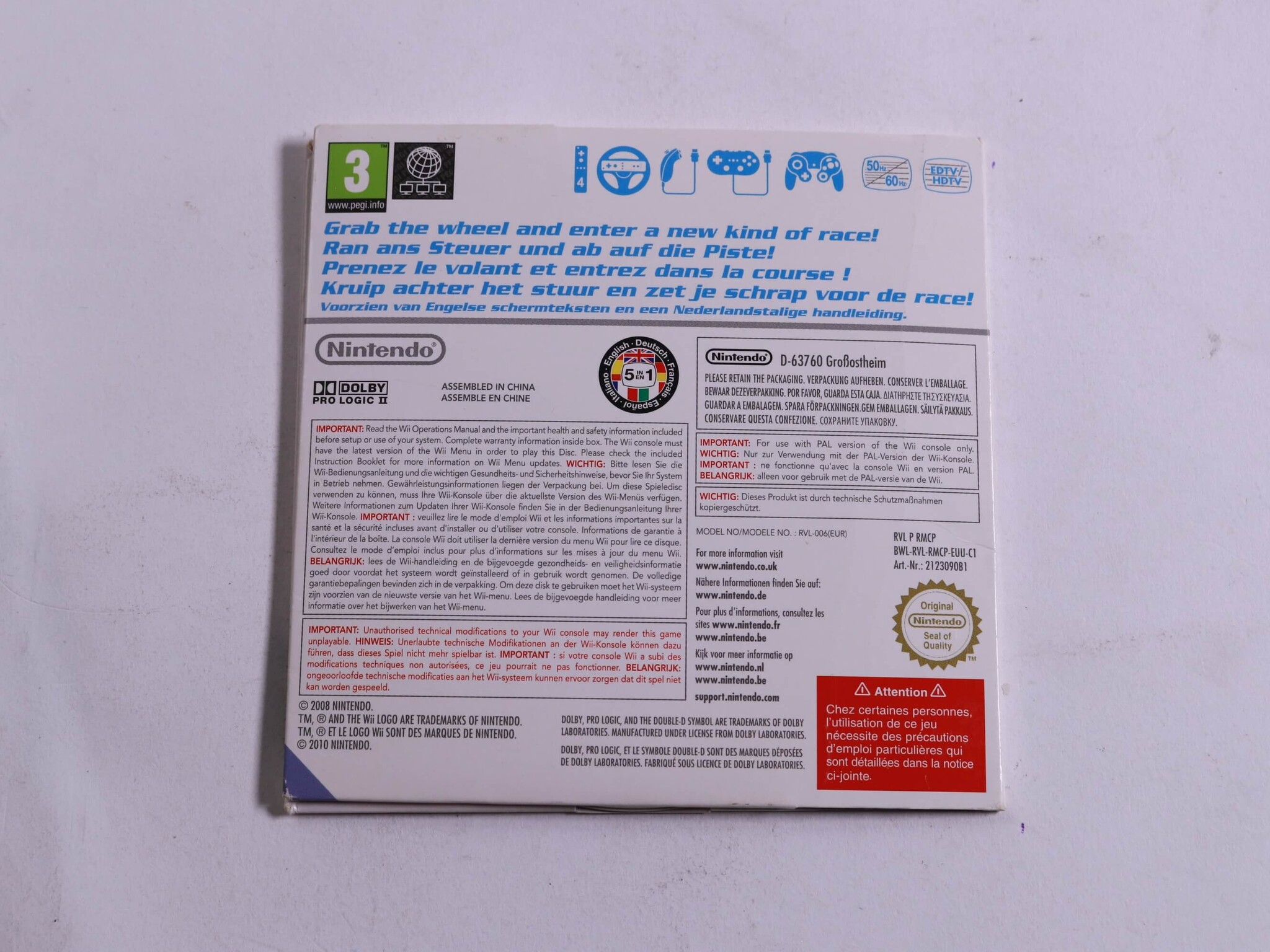 WII - MarioKart - Nintendo - productfoto 3