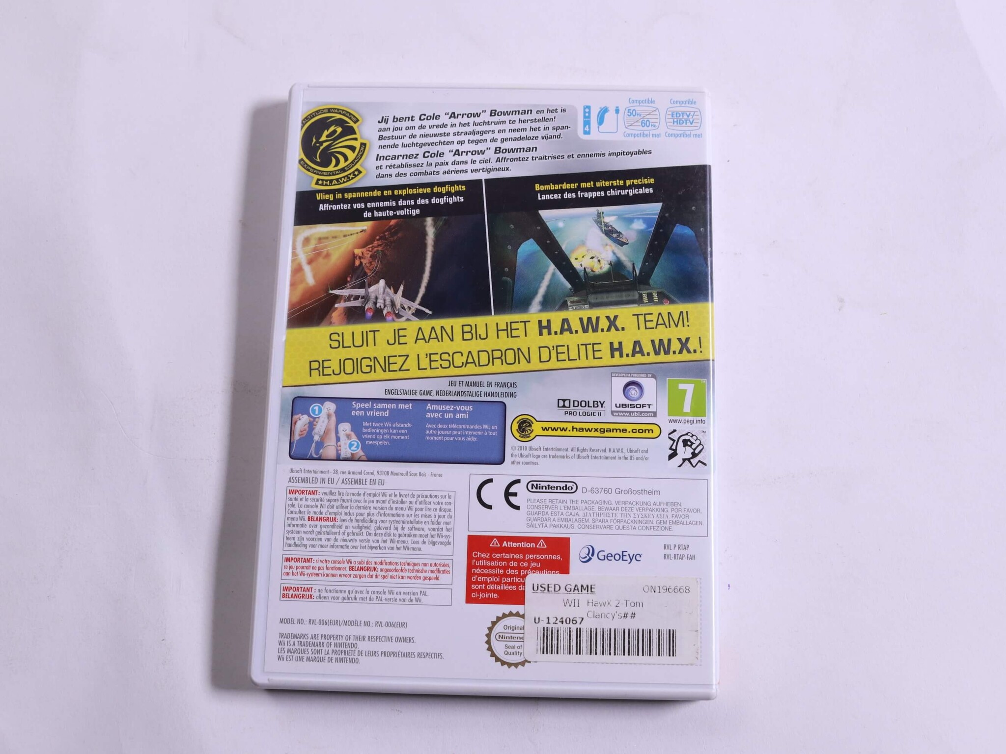 Wii - Tom Clancy's HAWX 2 - Ubisoft - productfoto 3