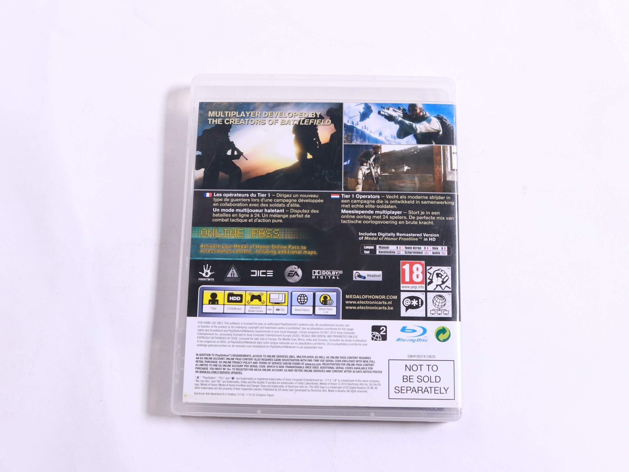 Playstation 3 - Medal of Honor - Electronic Arts - productfoto 3