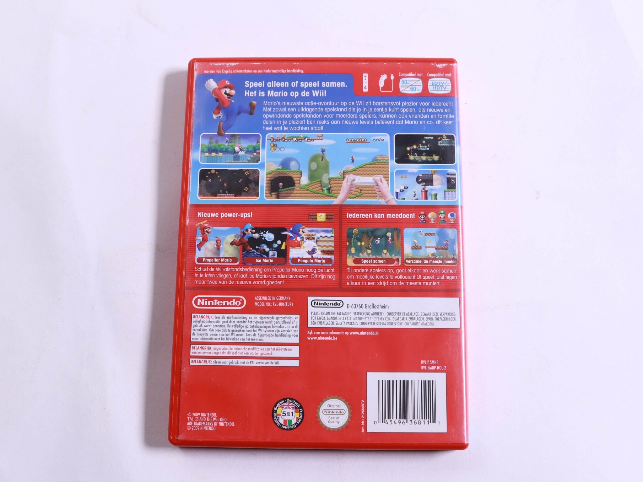 Wii - New Super Mario Bros. Wii #2 - Nintendo - Nieuw - productfoto 3