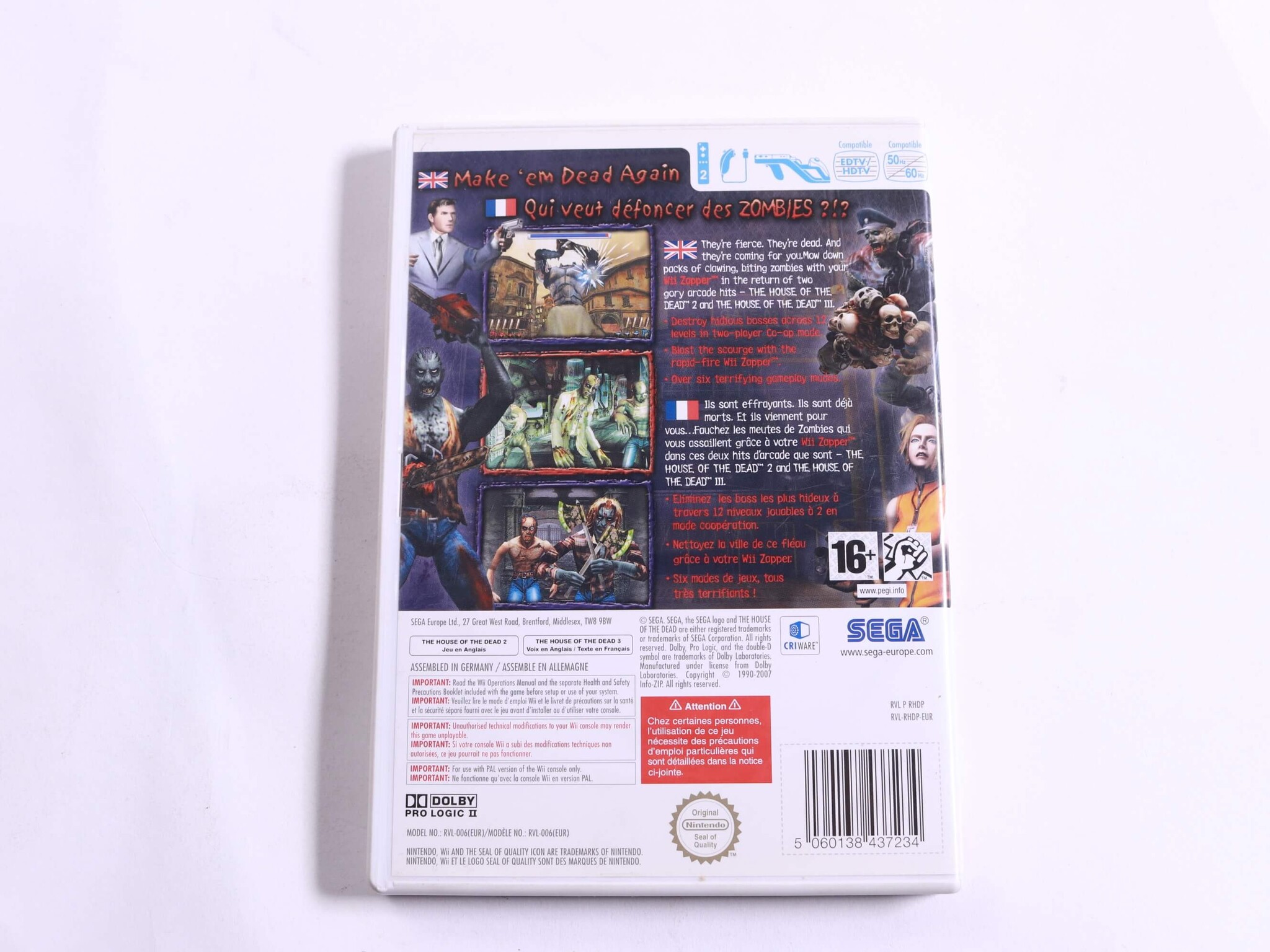 WII - The House of The Dead 2&3 - Nintendo - productfoto 3