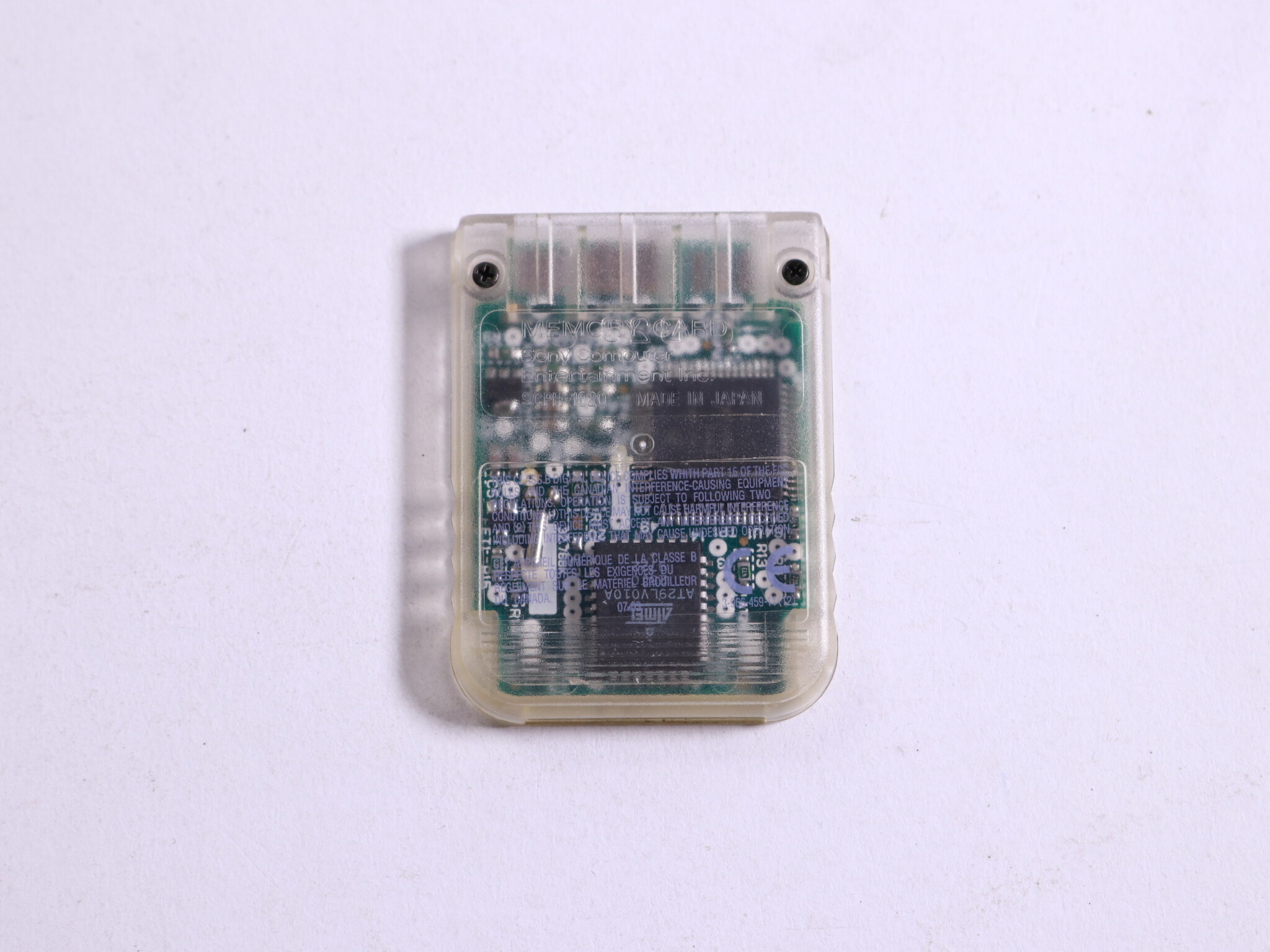Playstation 1 - Memory Card Origineel - Transparant - Sony - productfoto 2