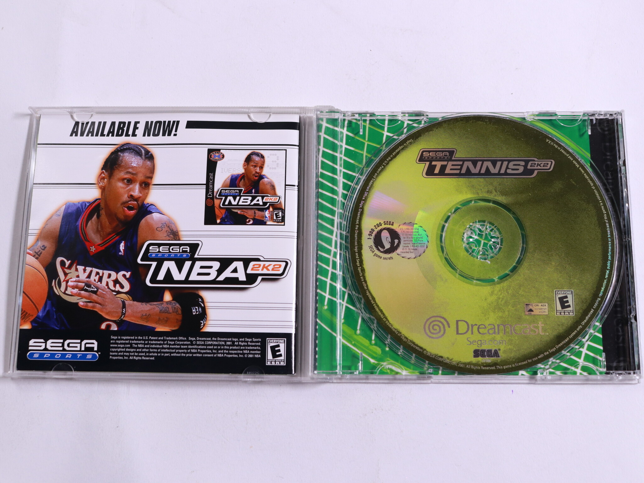 SEGA Dreamcast - Tennis 2K2 - Sega - productfoto 2