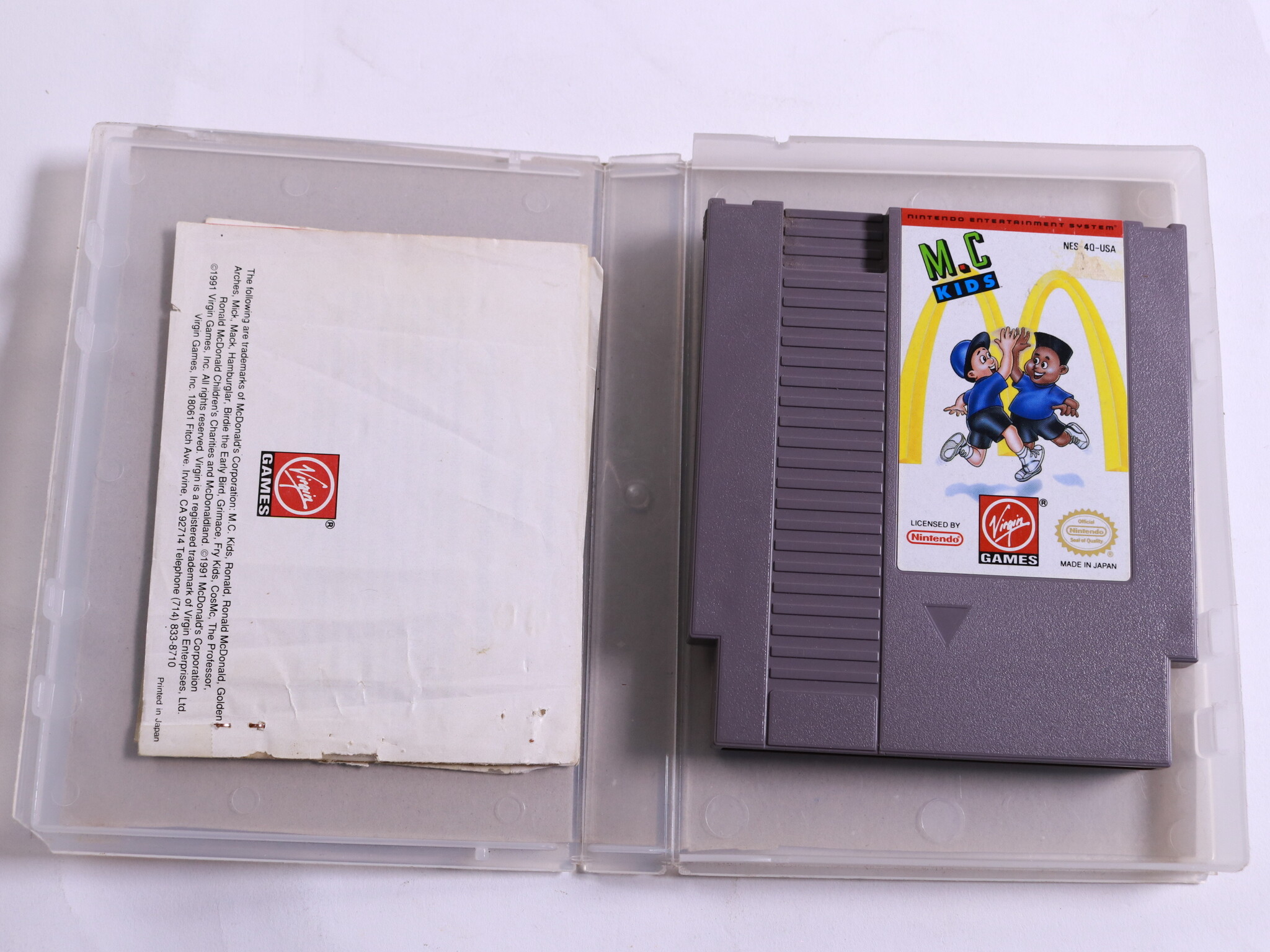 NES - M.C. Kids - USA - Plastic Boxed - Virgin Games - productfoto 2