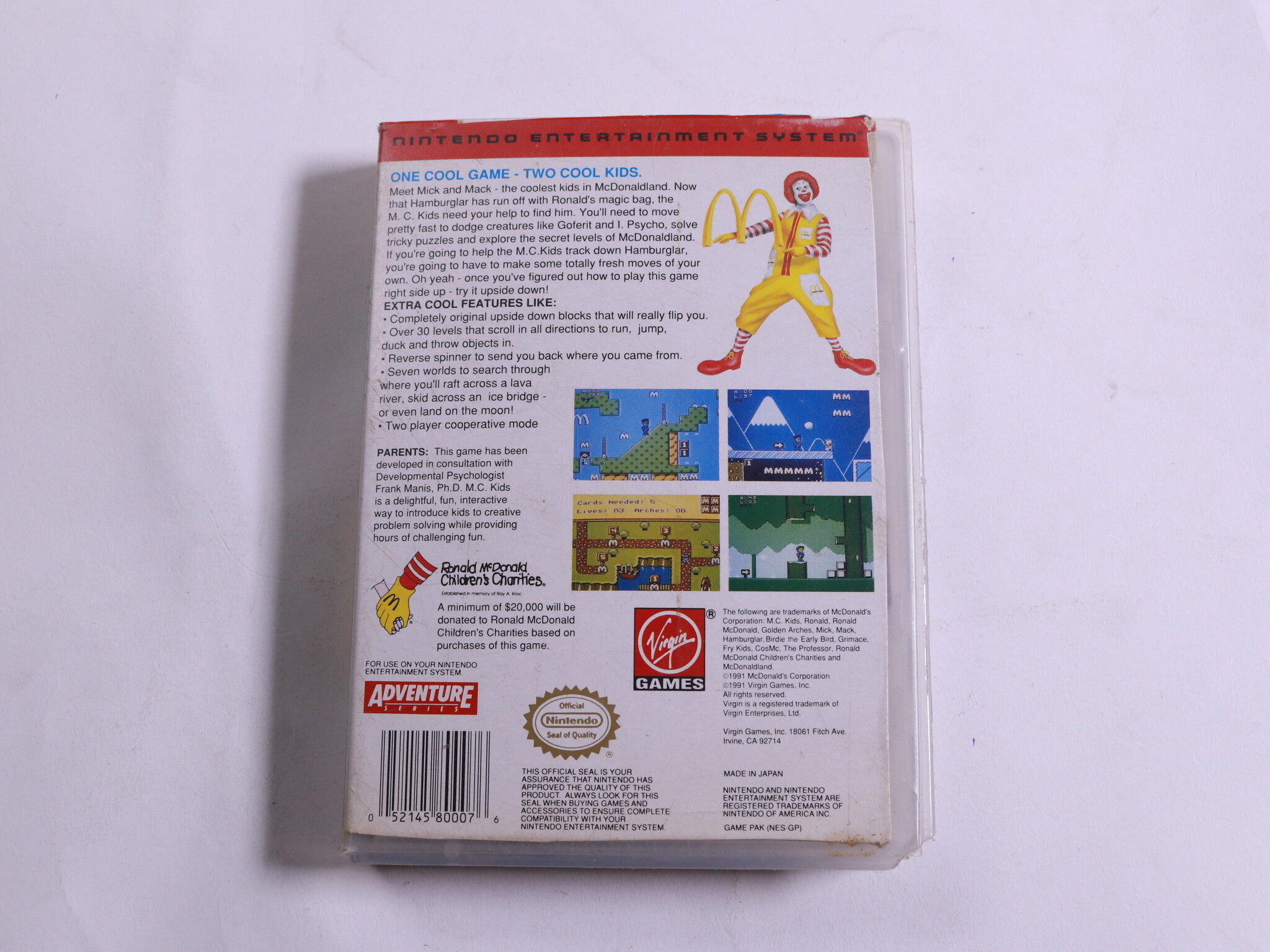 NES - M.C. Kids - USA - Plastic Boxed - Virgin Games - productfoto 3