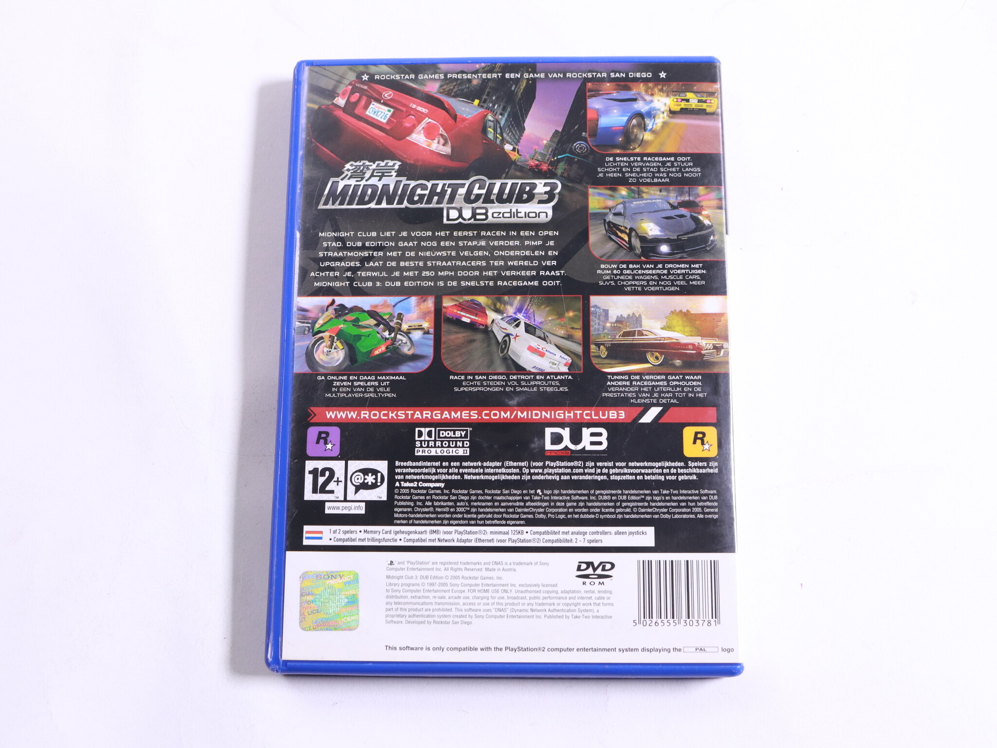 Playstation 2 - Midnight Club 3: DUB Edition - Rockstar San Diego - productfoto 3