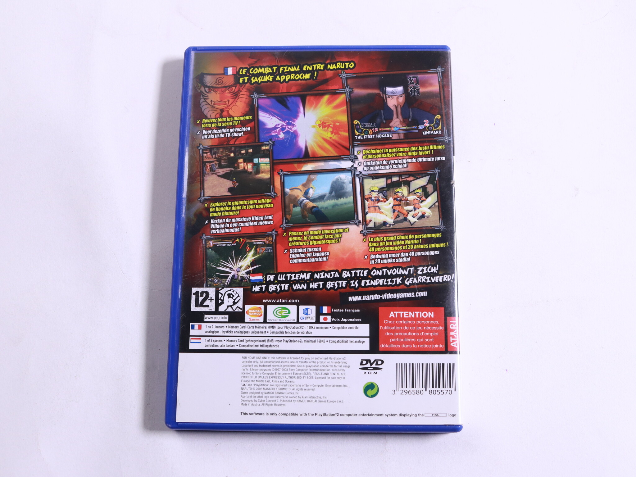 Playstation 2 - Naruto: Ultimate Ninja 3 - CyberConnect2 - productfoto 3